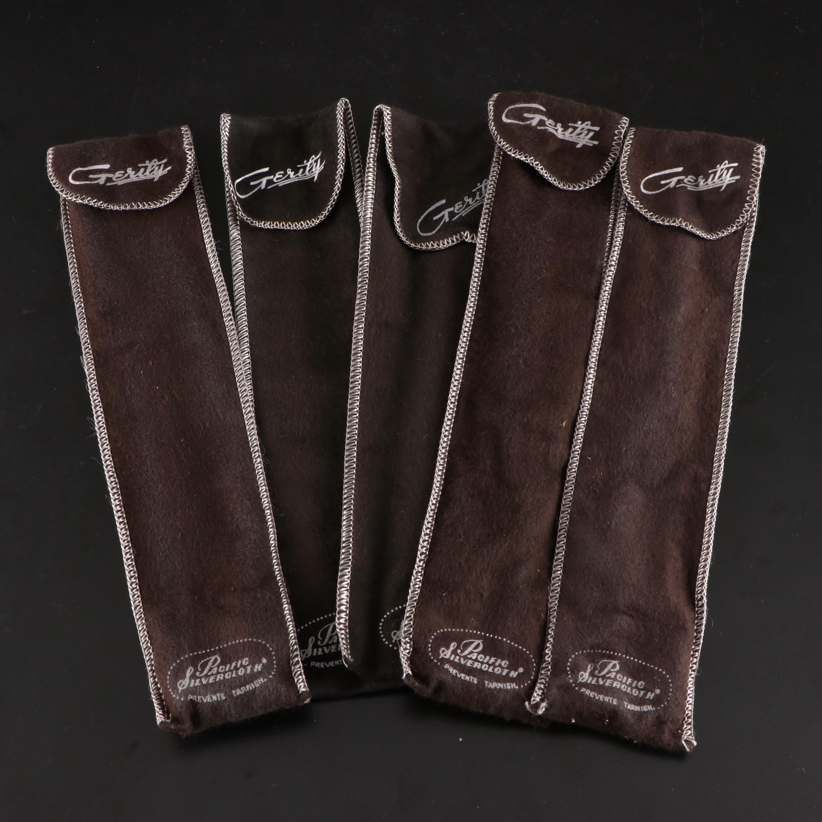 Gerity Products "Georgian" Silver Plate Candle Snuffers and Serving Forks