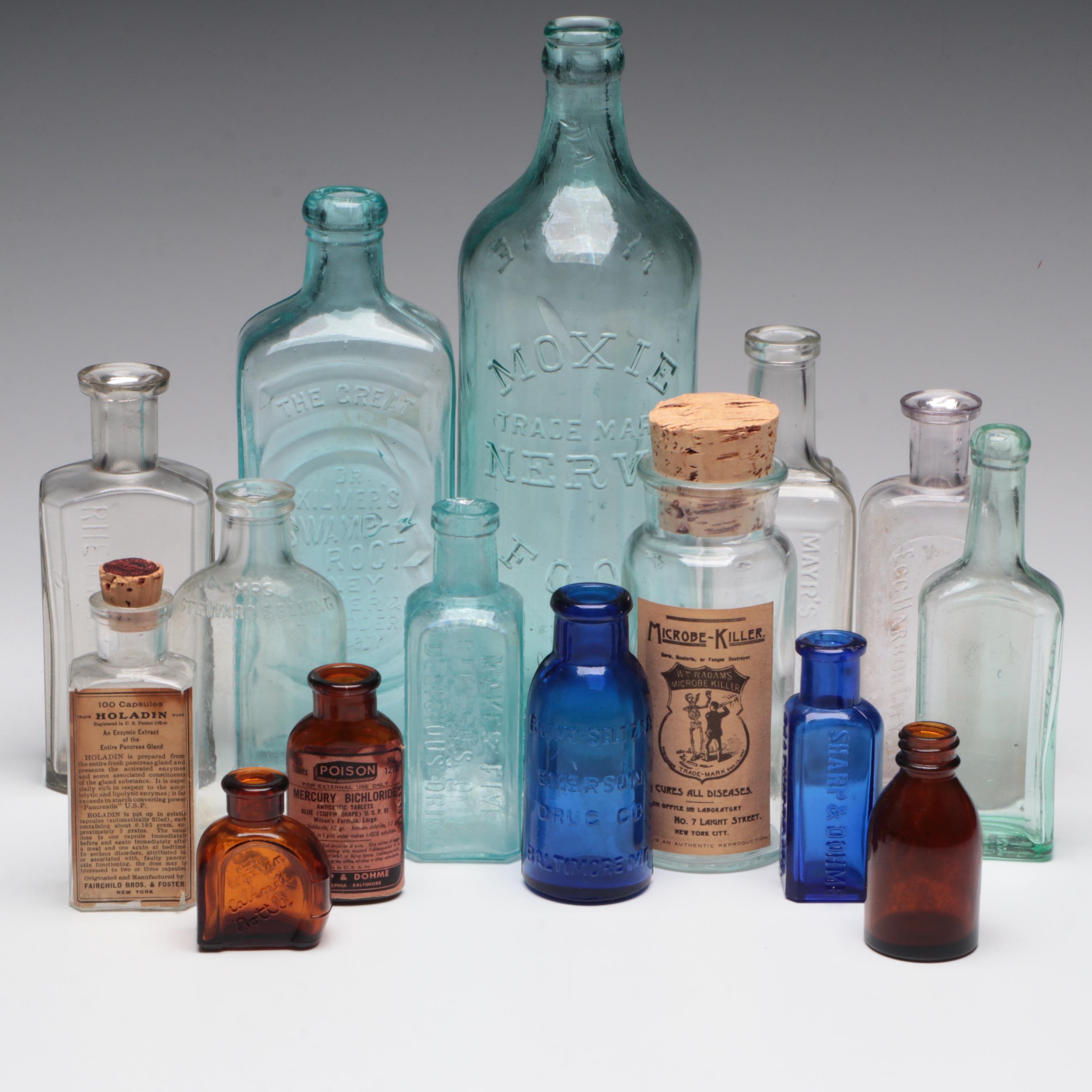 Moxie Nerve Food, Radam's Microbe Killer Reproduction, More Bottles