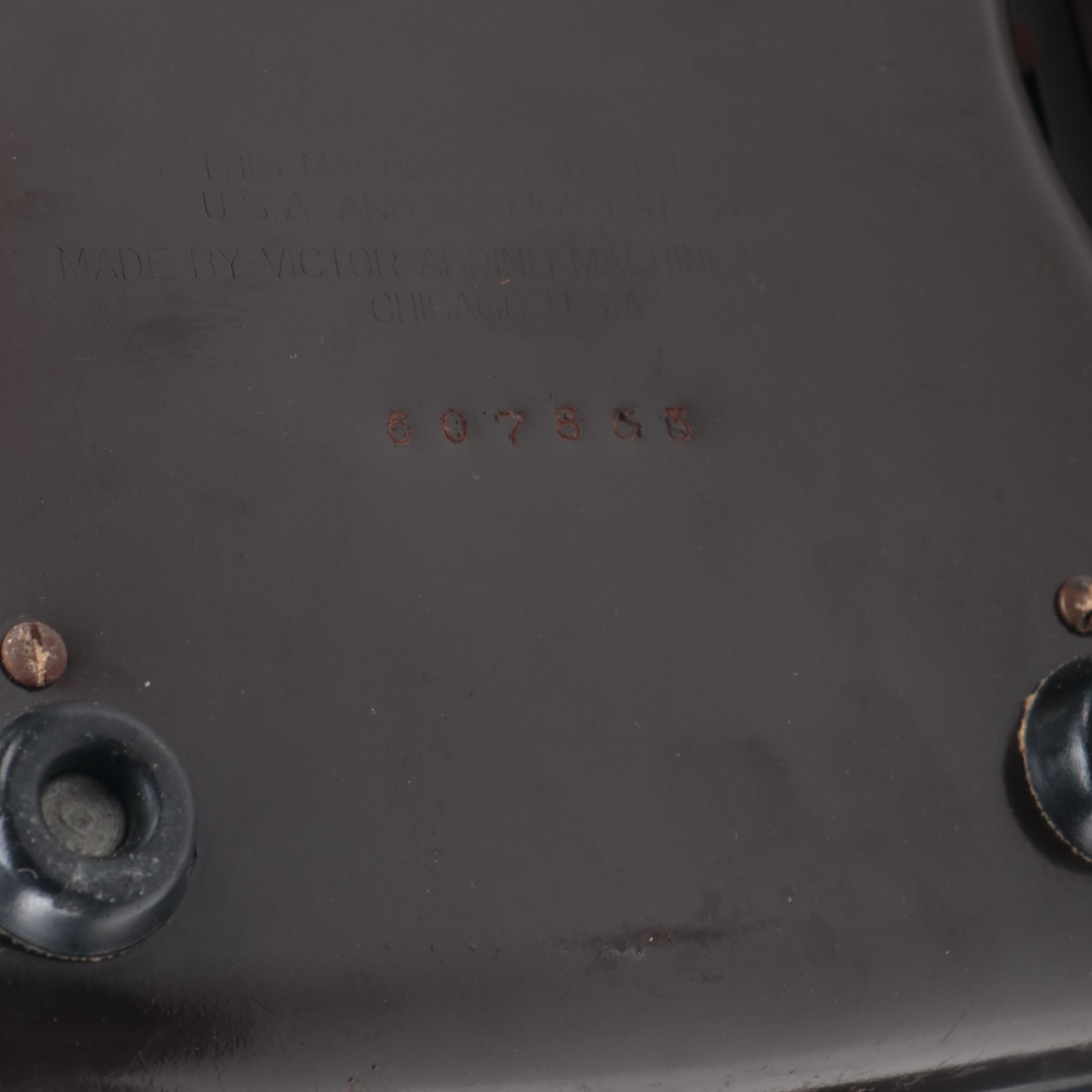 Victor 600 Series Bakelite Adding Machine, Circa 1940s