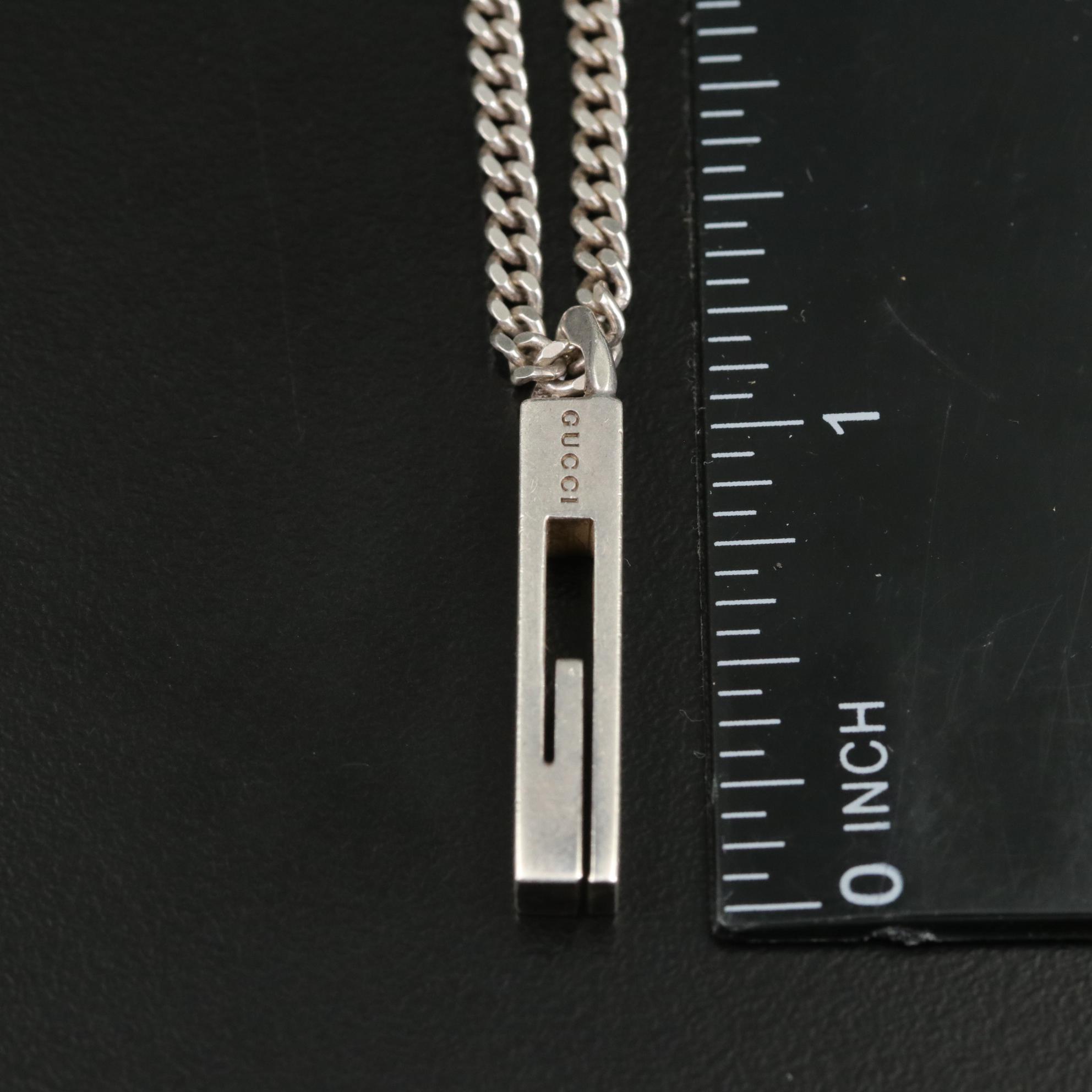Gucci Sterling G Necklace