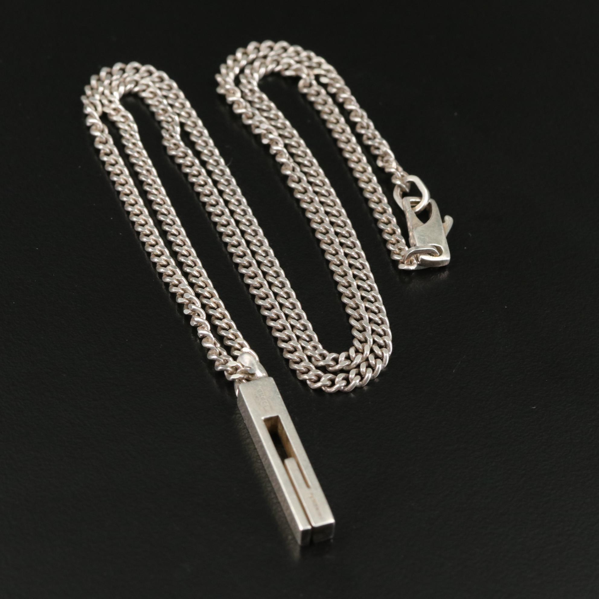 Gucci Sterling G Necklace