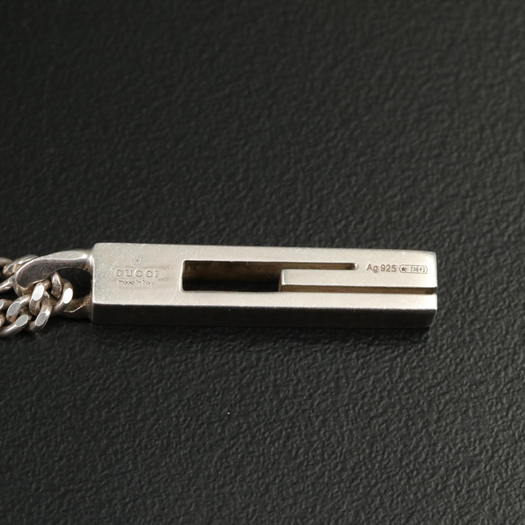 Gucci Sterling G Necklace