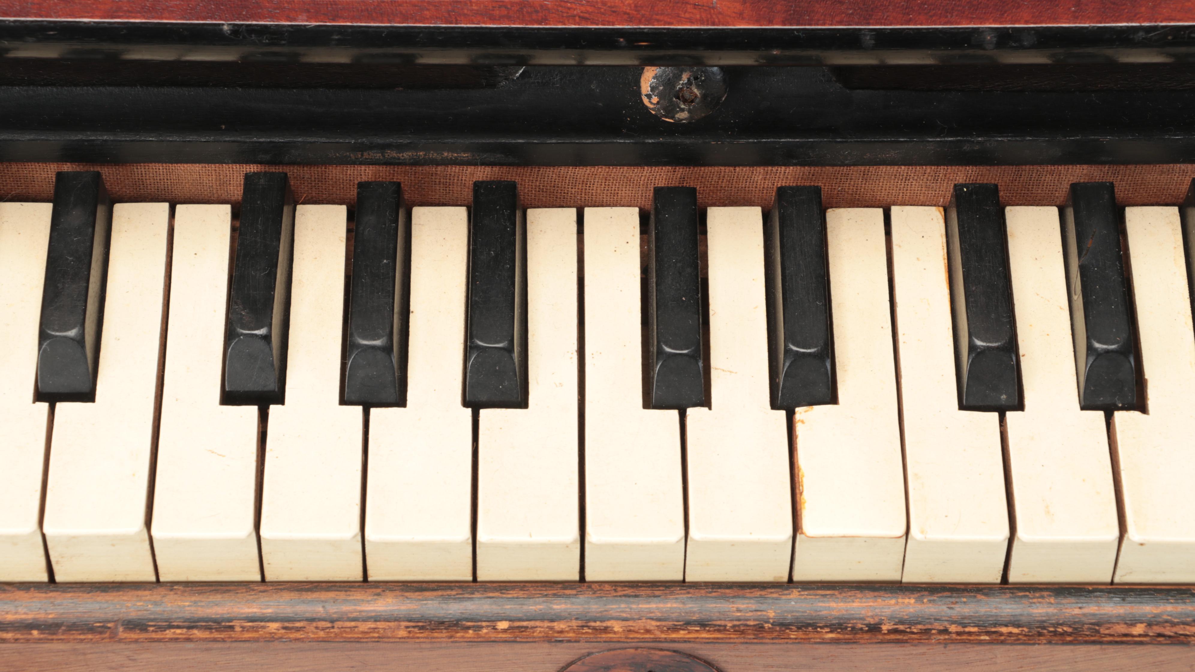 Wood Cased Harmonium Reed Organ, Late 19th/ Early 20th Century