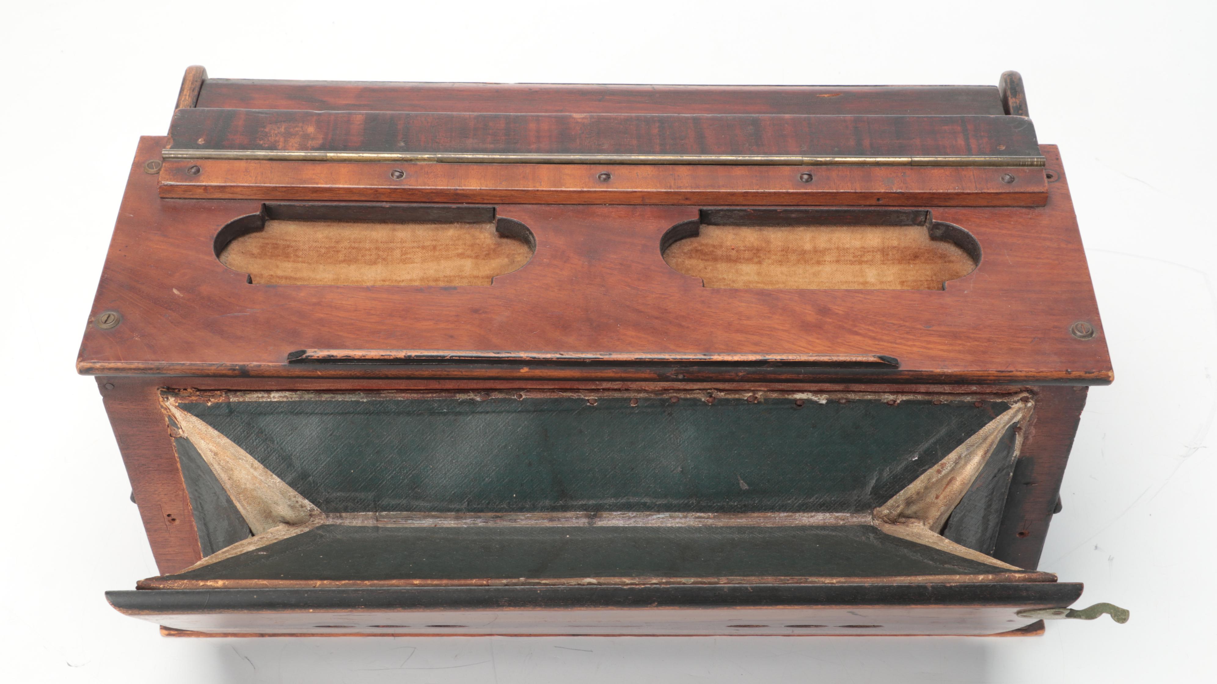 Wood Cased Harmonium Reed Organ, Late 19th/ Early 20th Century