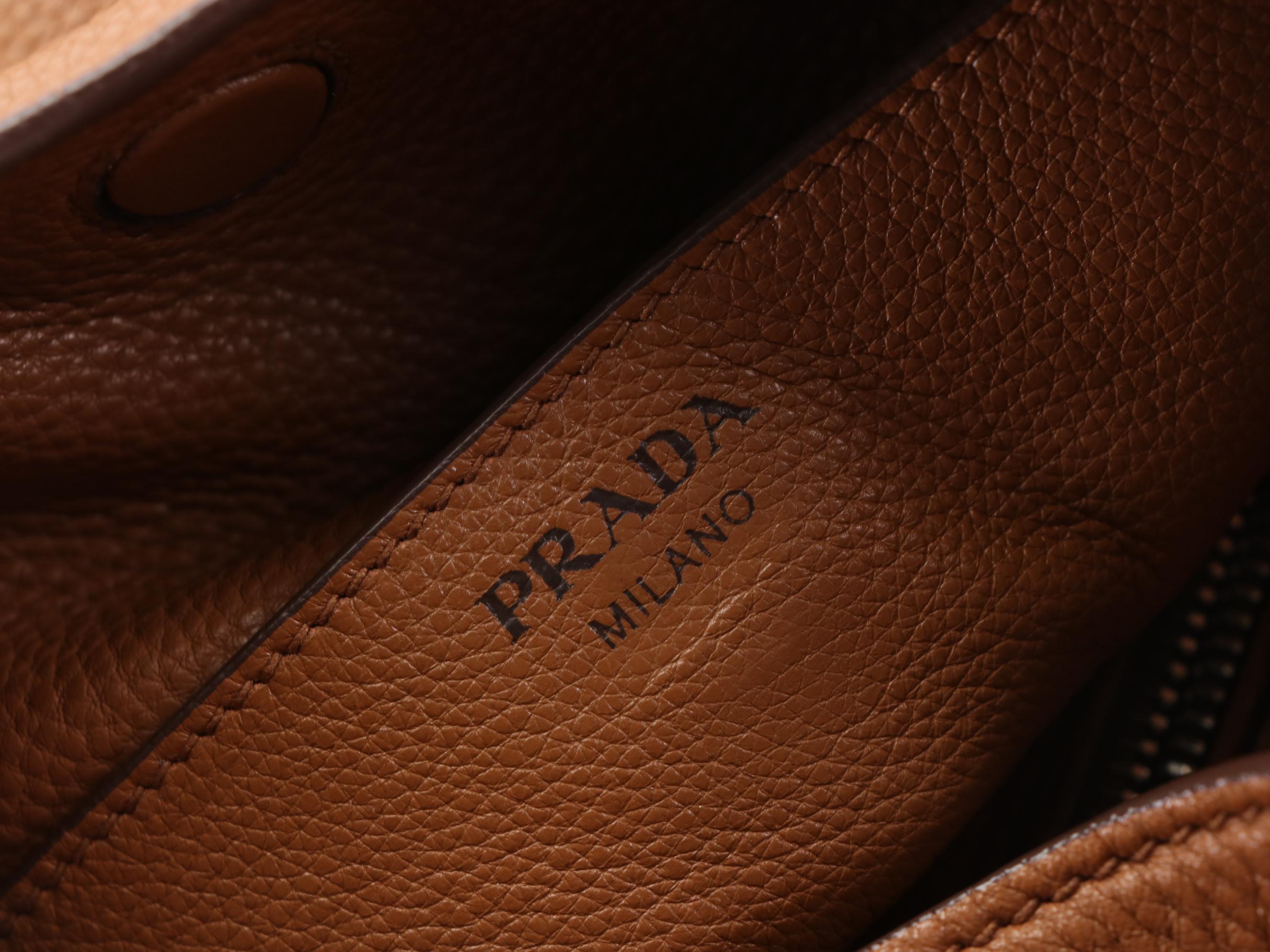 Prada Vitello Daino Leather Hobo Shoulder Bag