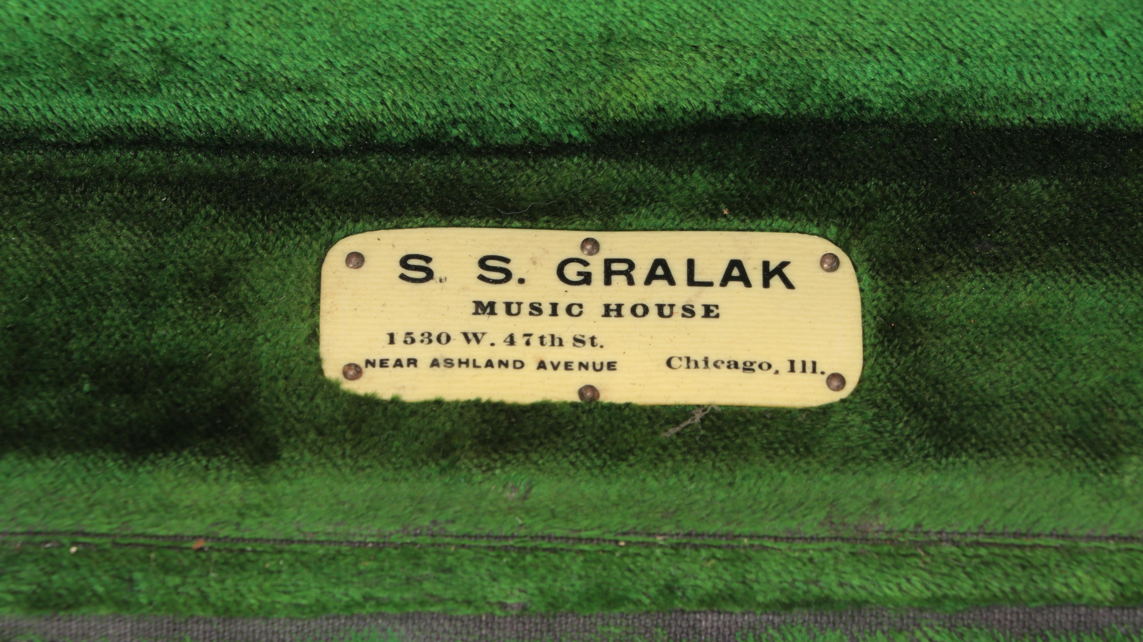 F. Lange German Concertina Accordion with Case, Early 20th Century