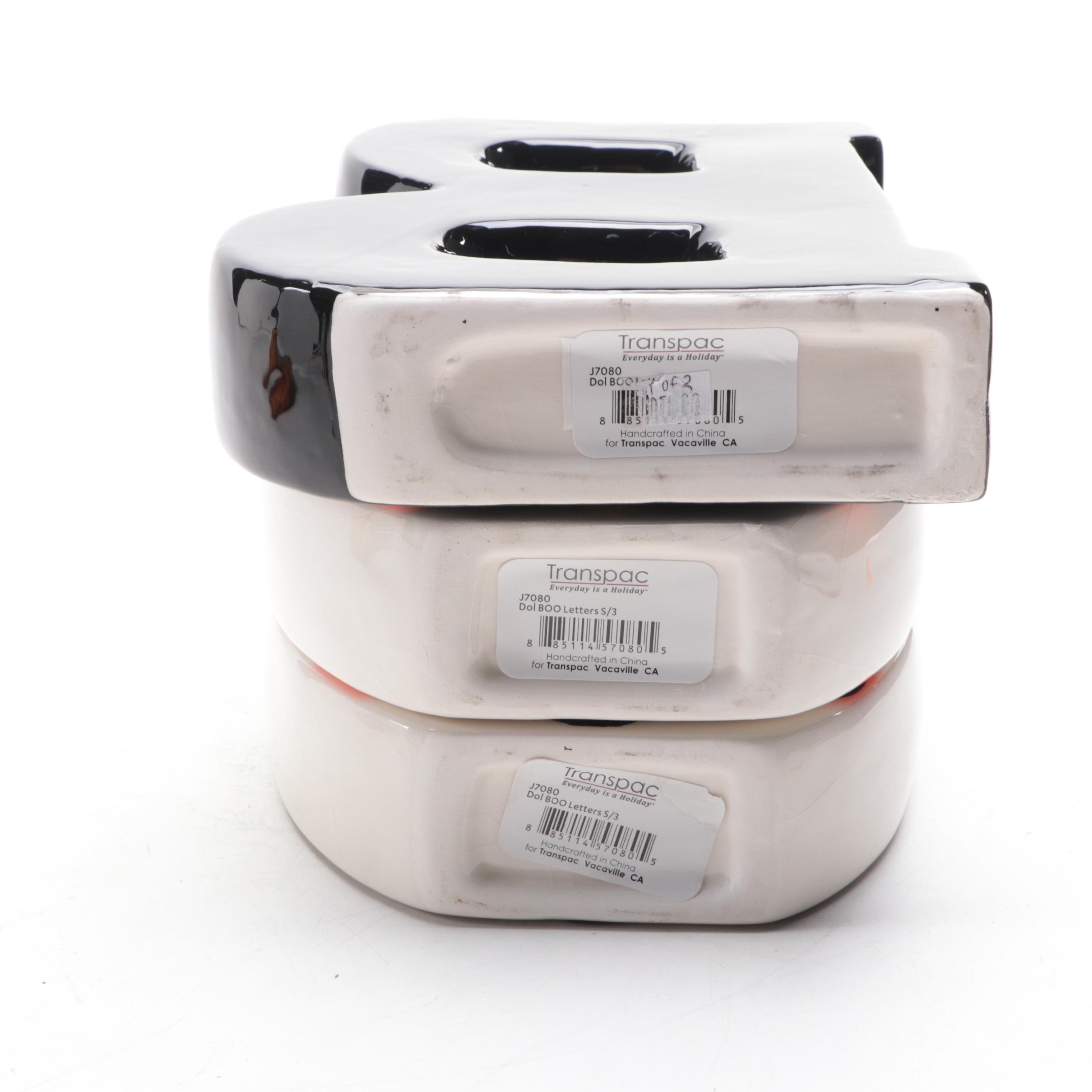 Light-Up Ghost, Transpac Ceramic BOO Letters and More Halloween Décor