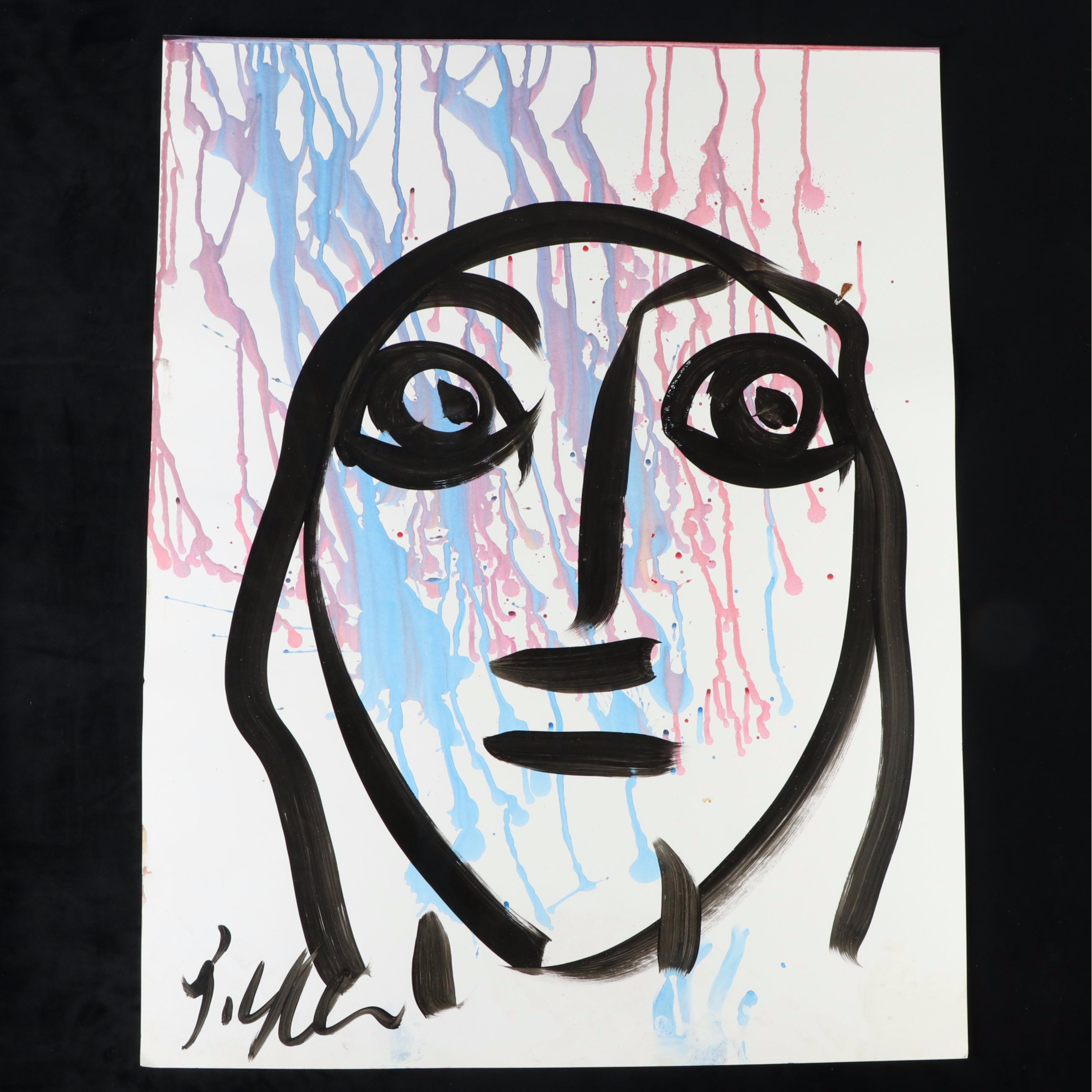 Peter Keil Abstract Acrylic Portrait