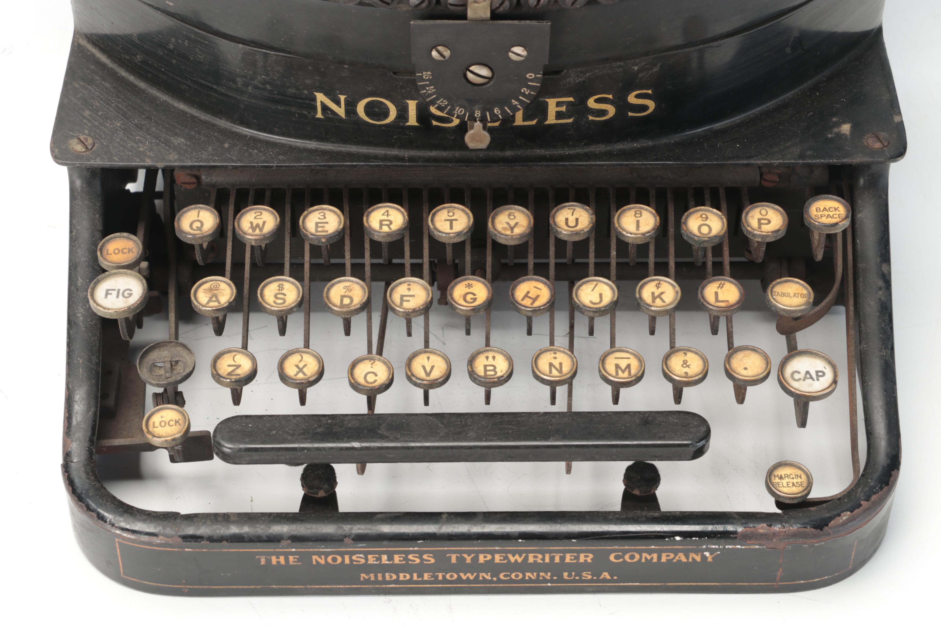 The Noiseless Typewriter Co. Cast Iron Typewriter, Early 20th Century