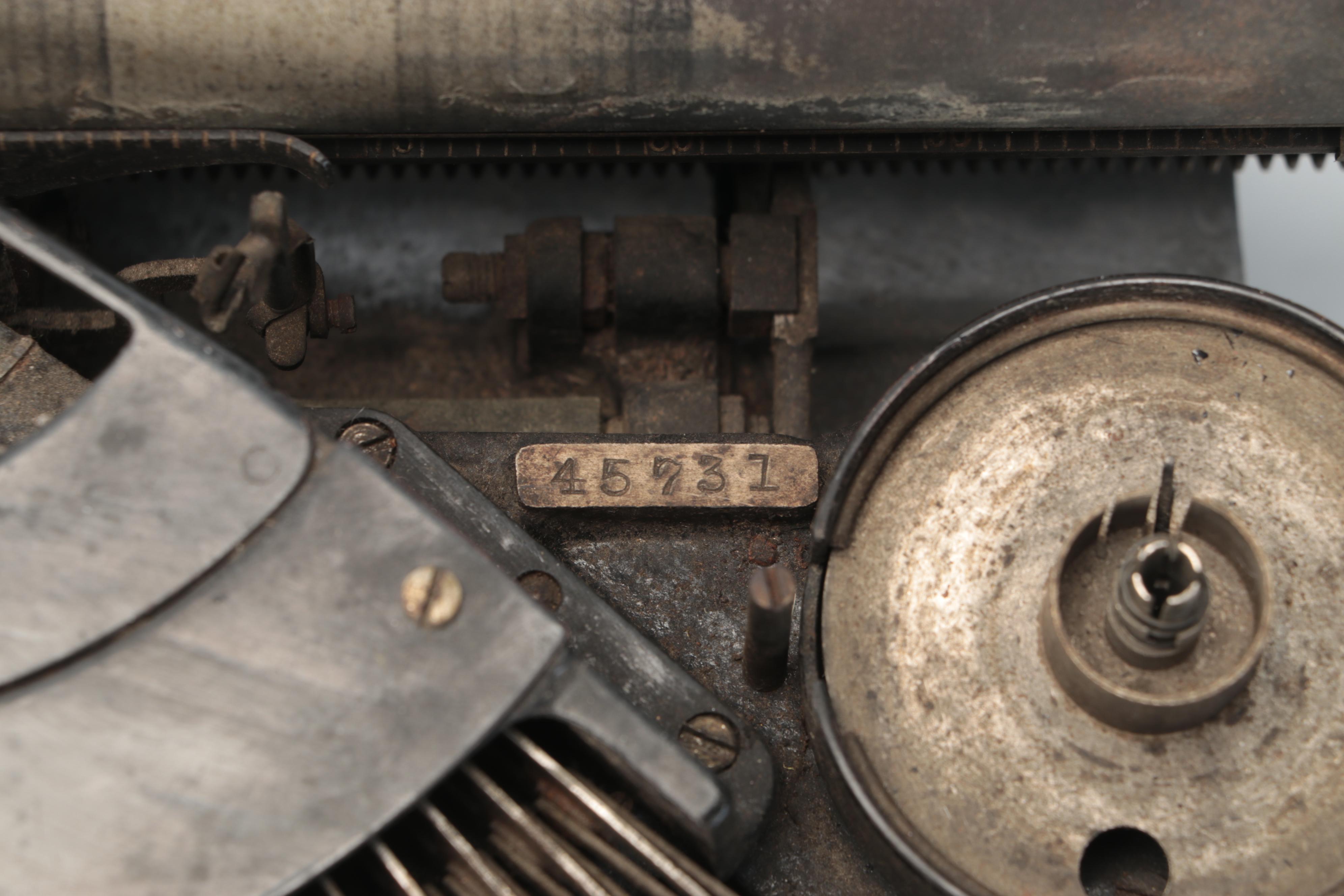 The Noiseless Typewriter Co. Cast Iron Typewriter, Early 20th Century
