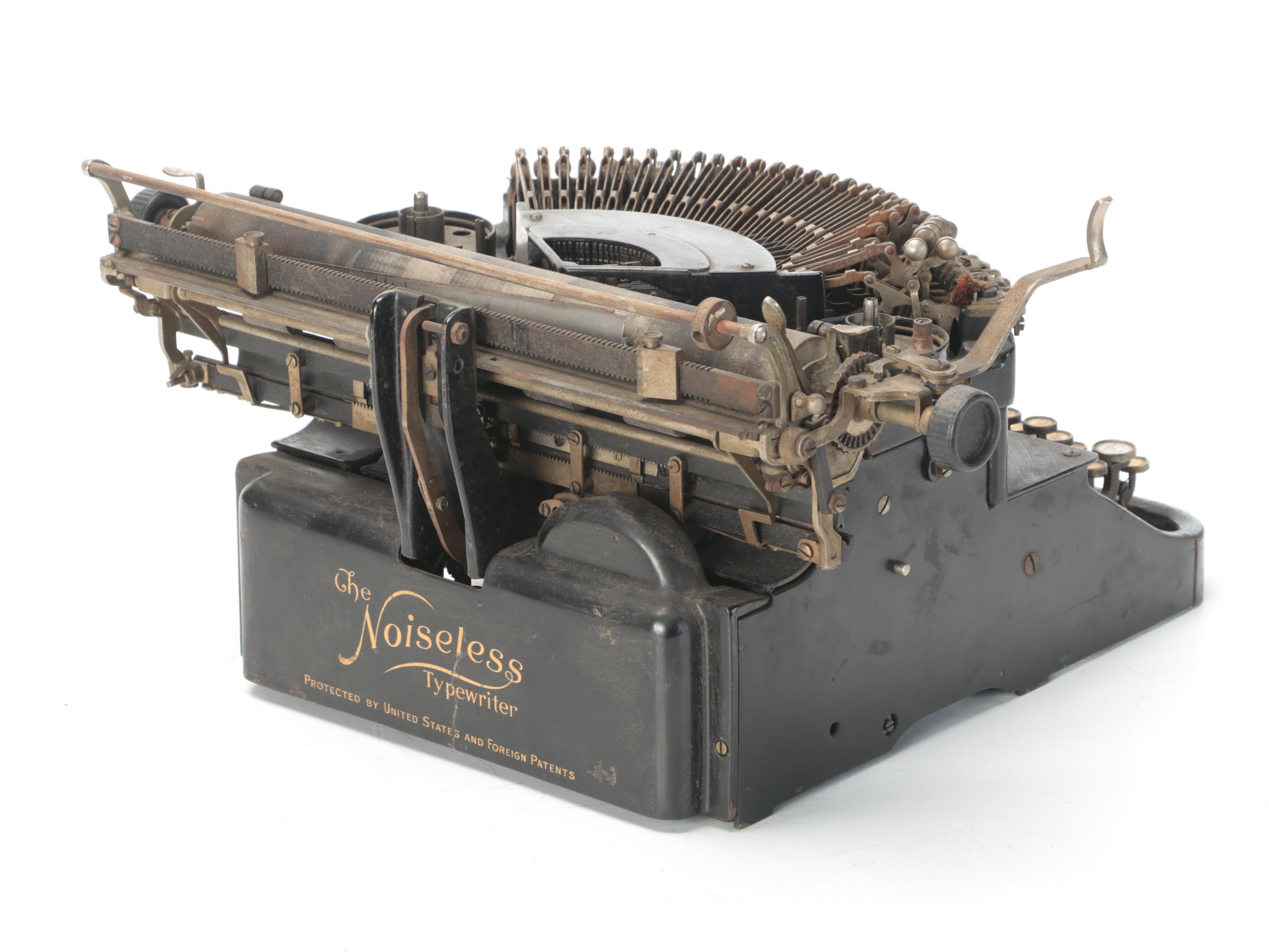 The Noiseless Typewriter Co. Cast Iron Typewriter, Early 20th Century