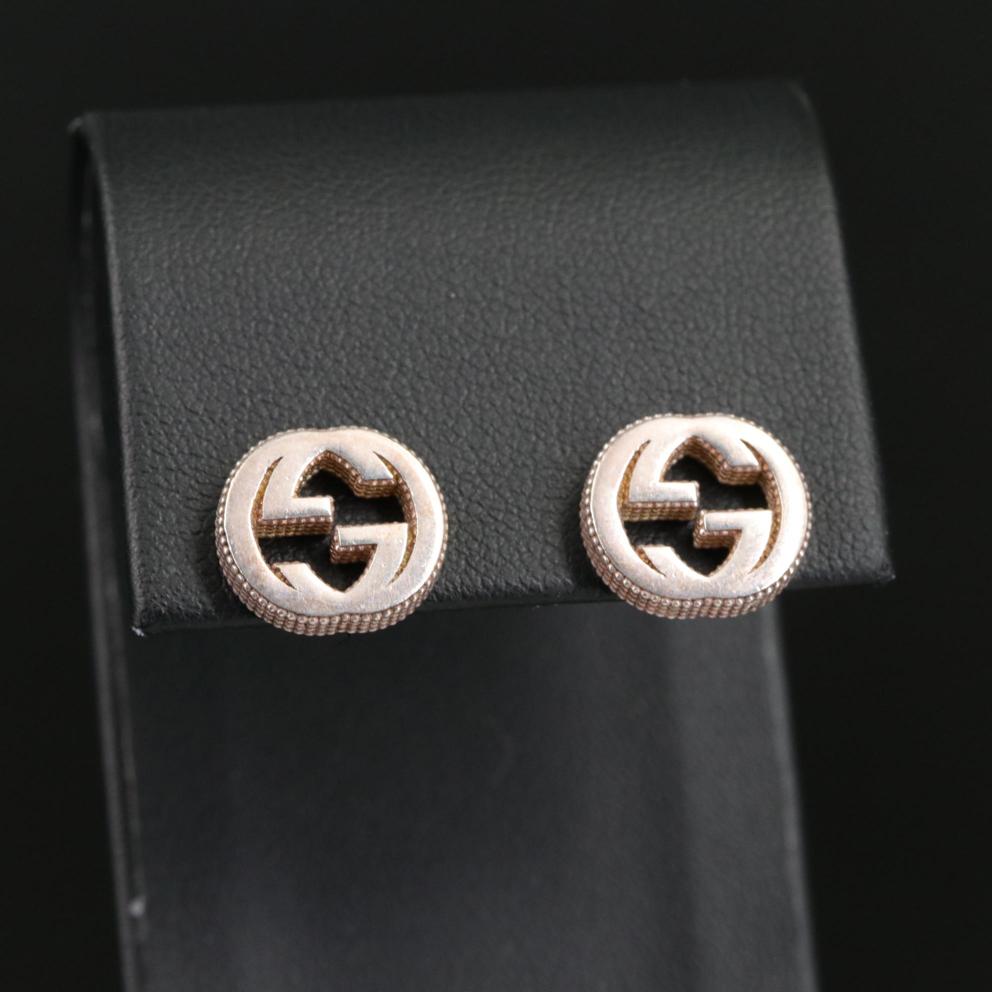 Gucci Interlocking G Stud Earrings