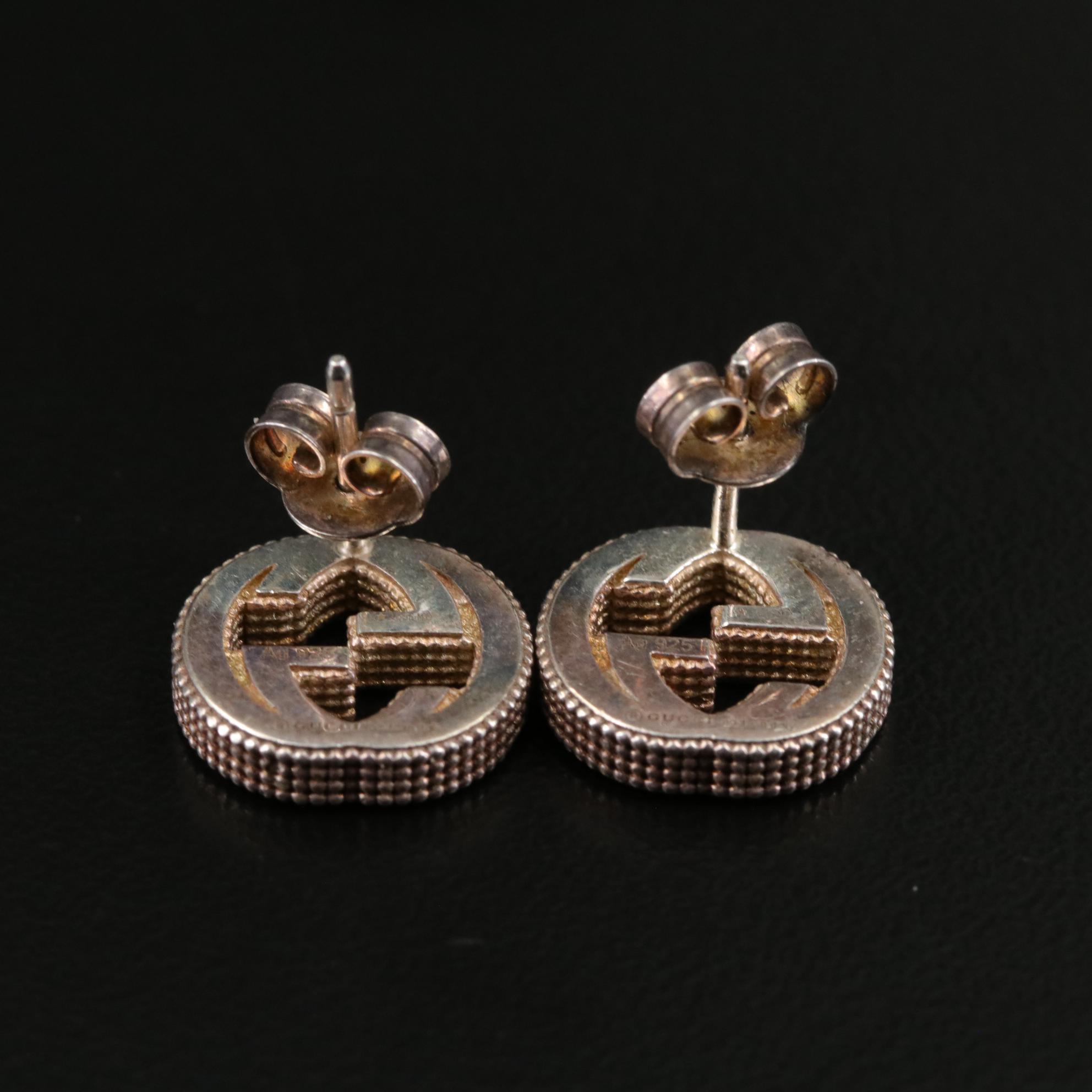 Gucci Interlocking G Stud Earrings