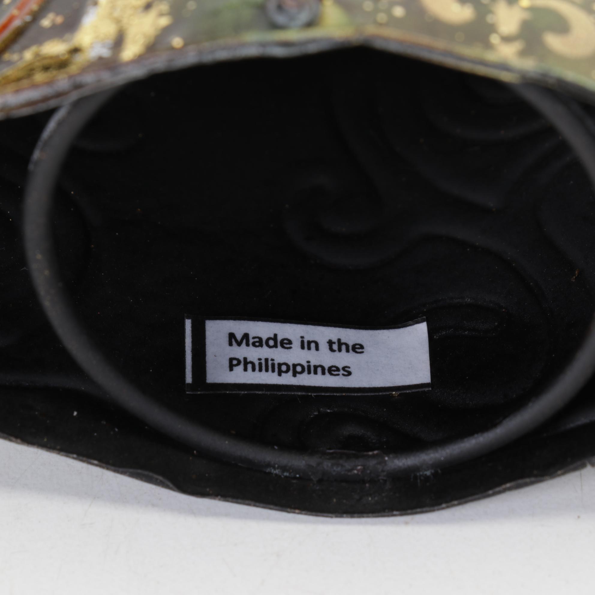 Philippine Handcrafted Tin Nativity Figures with Angel Tree Topper