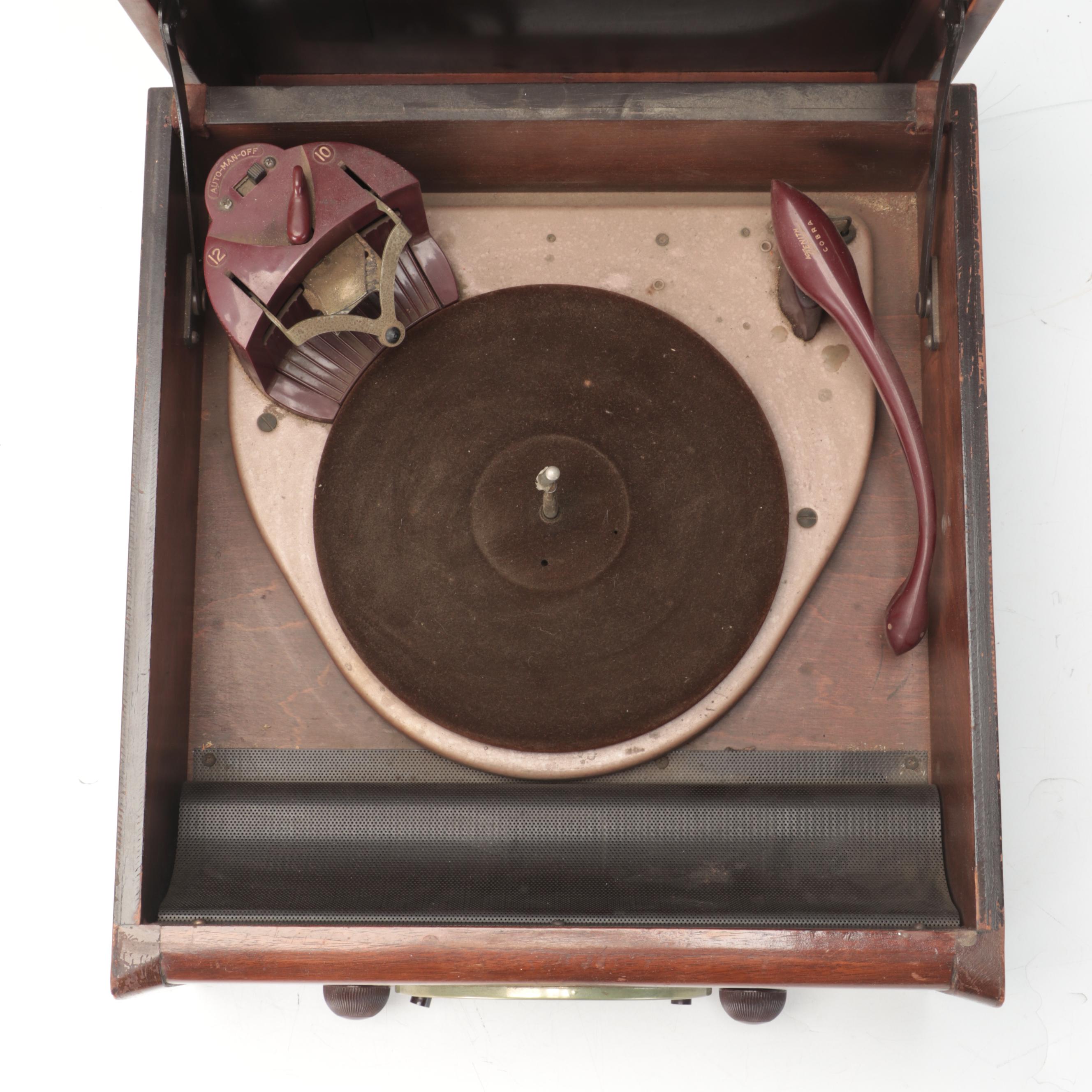 Zenith Cobra Radio and Gramophone, Mid-20th Century