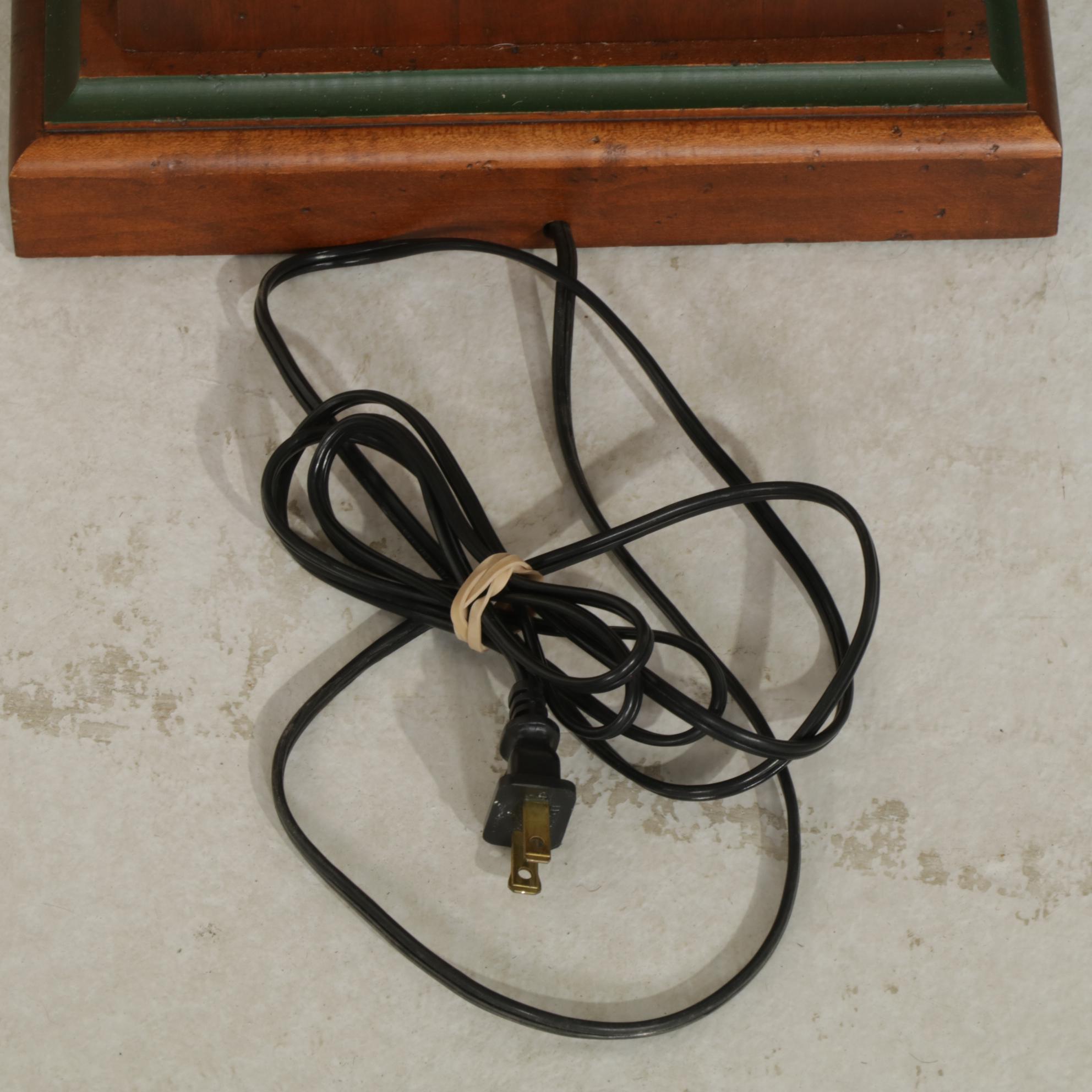 Golf Novelty Floor Lamp With Shadow Box Golf Collectibles and Print