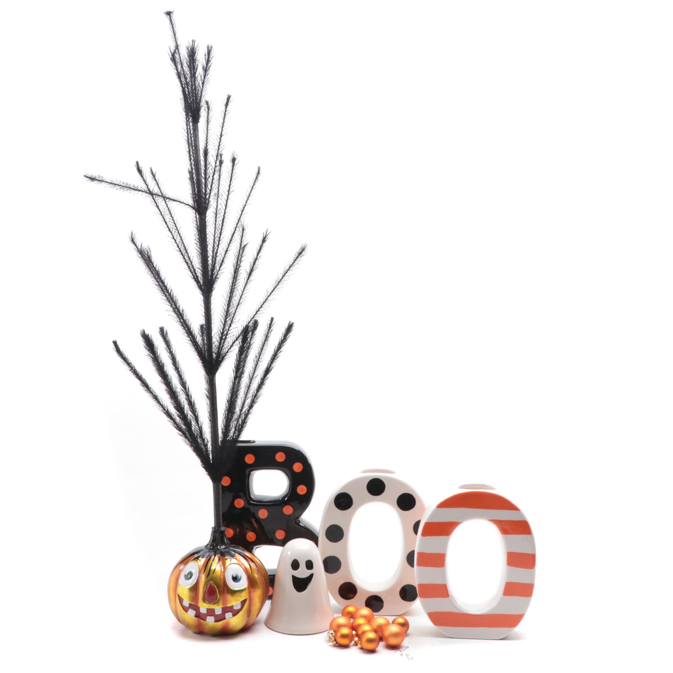 Light-Up Ghost, Transpac Ceramic BOO Letters and More Halloween Décor