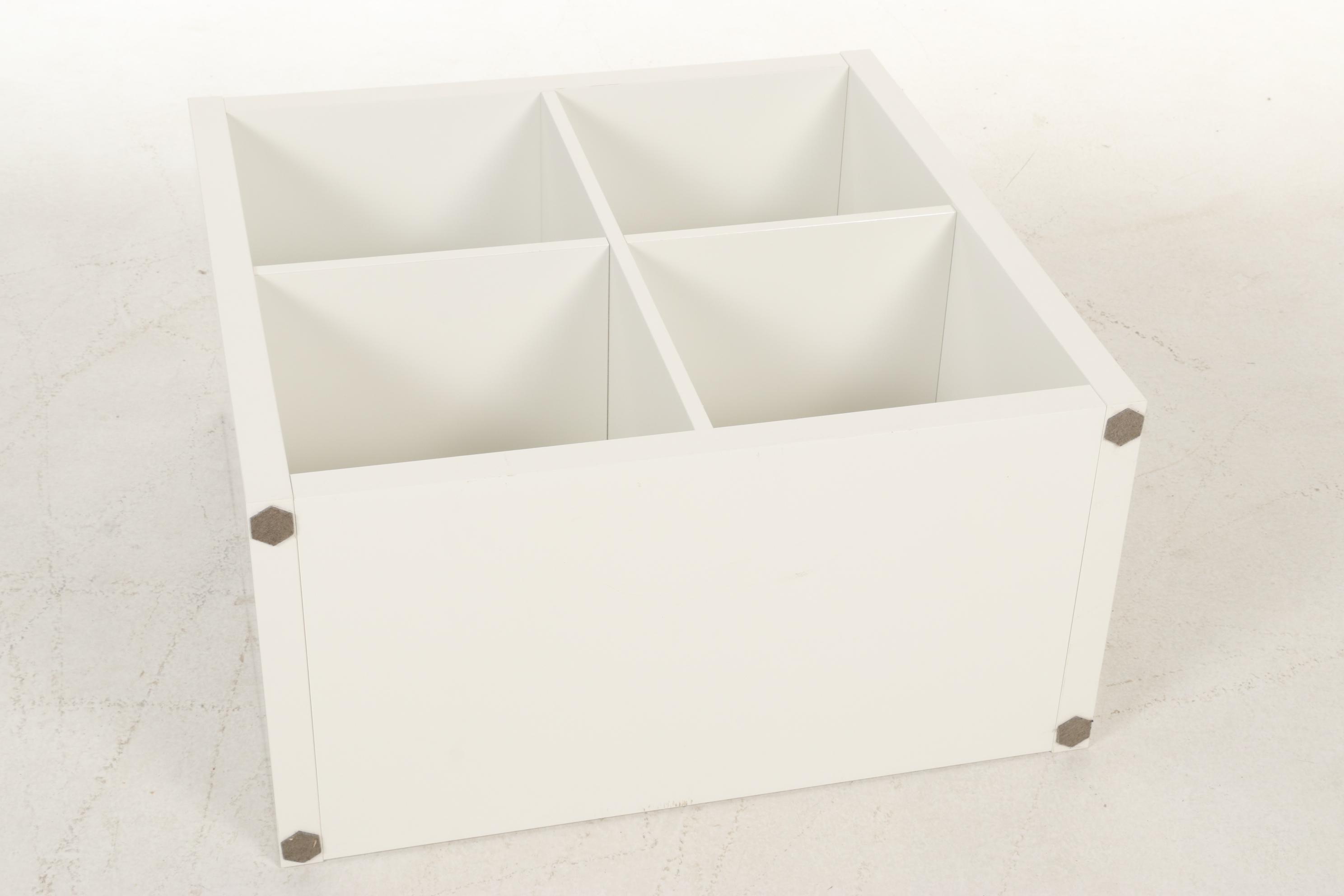 White Laminate Cubicle Shelf