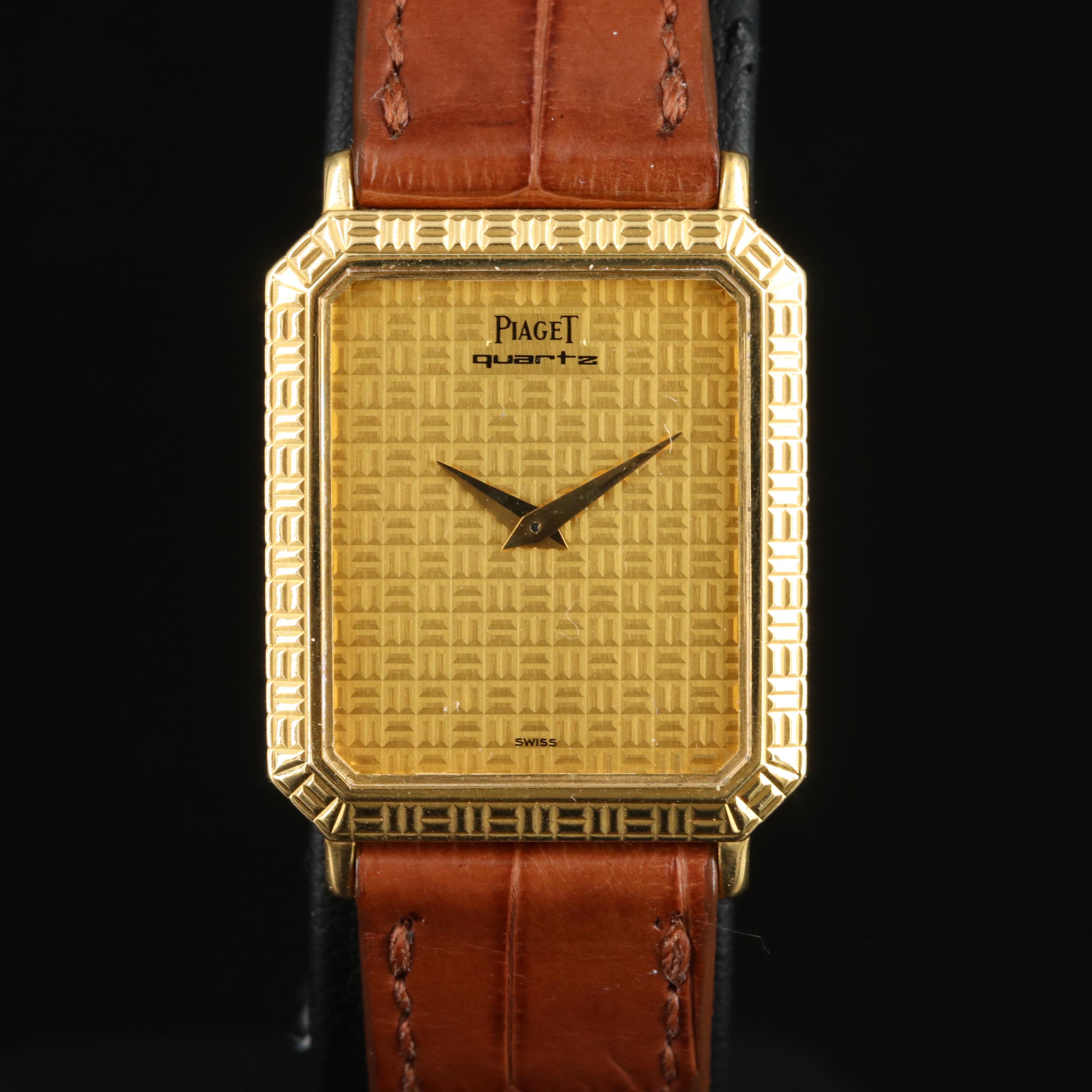 18K Piaget Quartz Dress Watch
