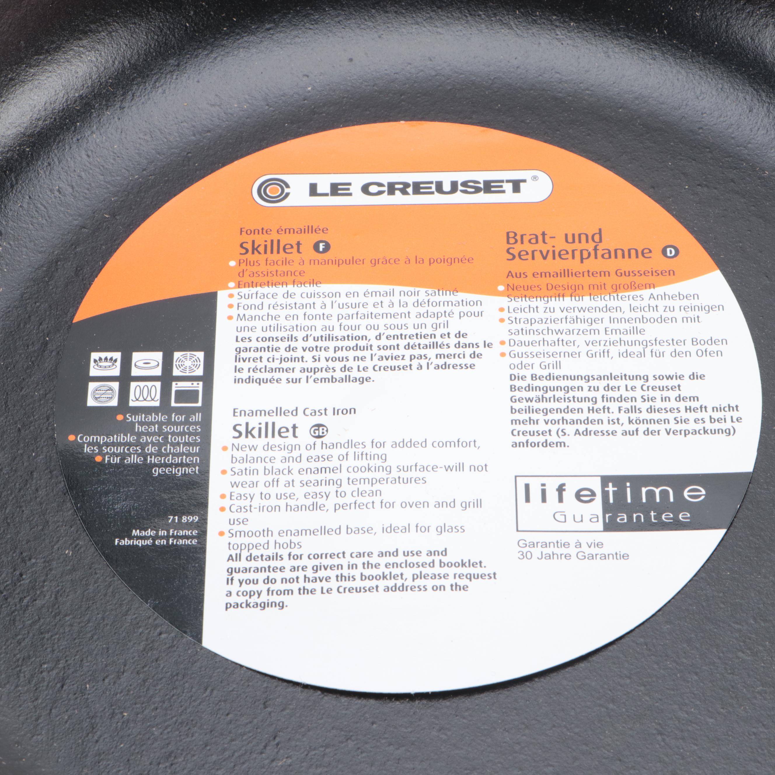 Le Creuset Soleil 9" Round Enameled Cast Iron Skillet