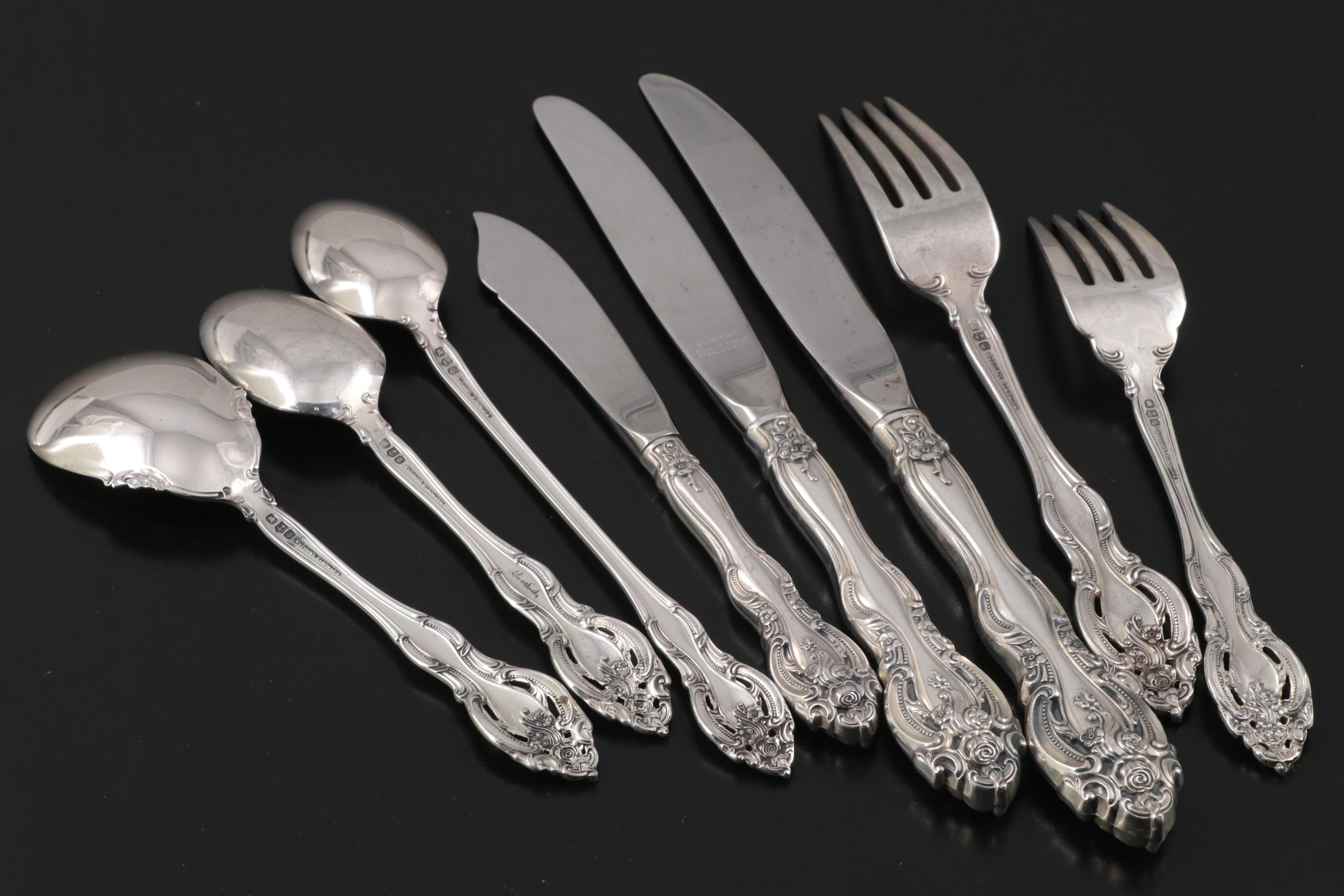 Gorham "La Scala" Sterling Silver Flatware, Mid to Late 20th Century