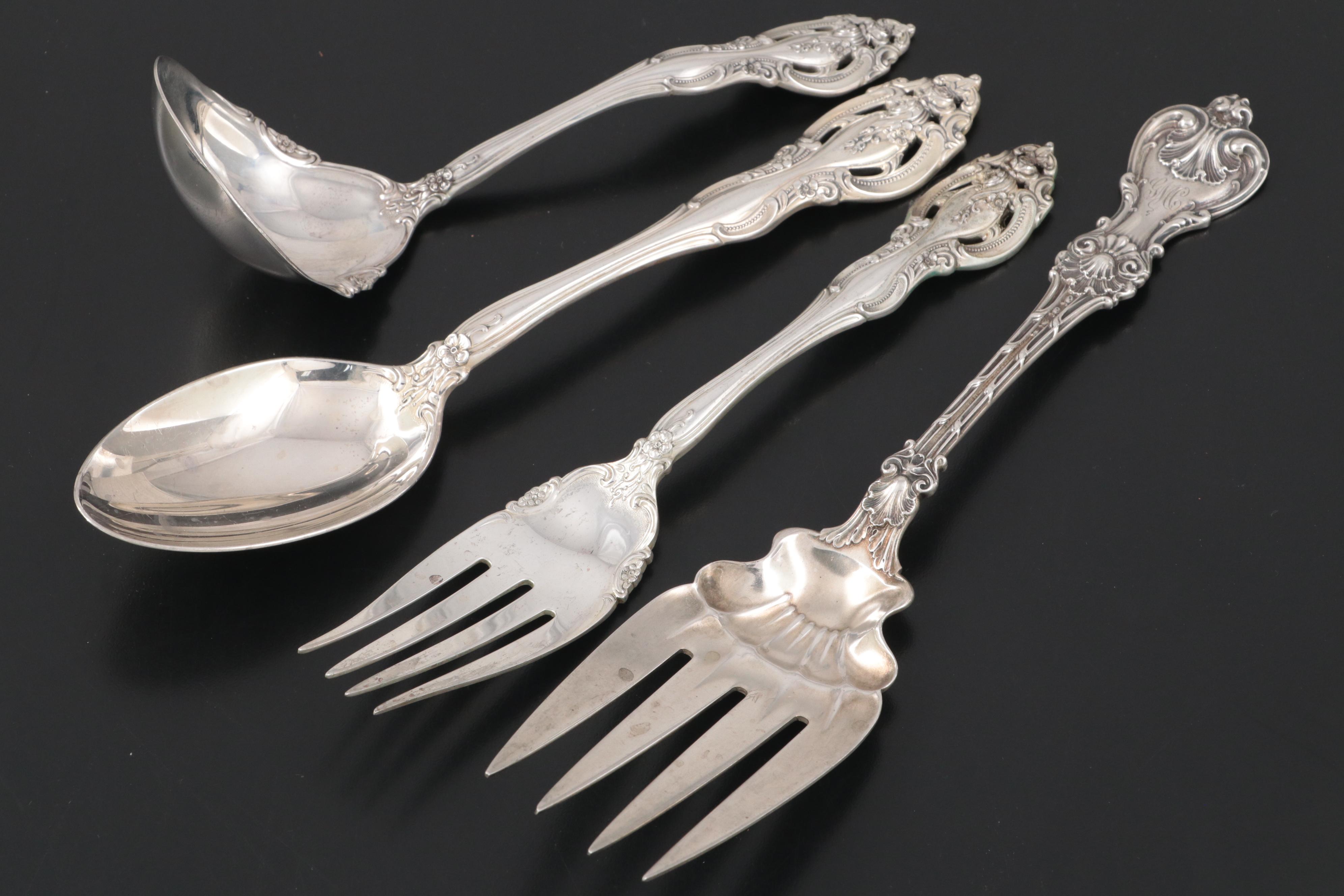 Gorham "La Scala" Sterling Silver Flatware, Mid to Late 20th Century