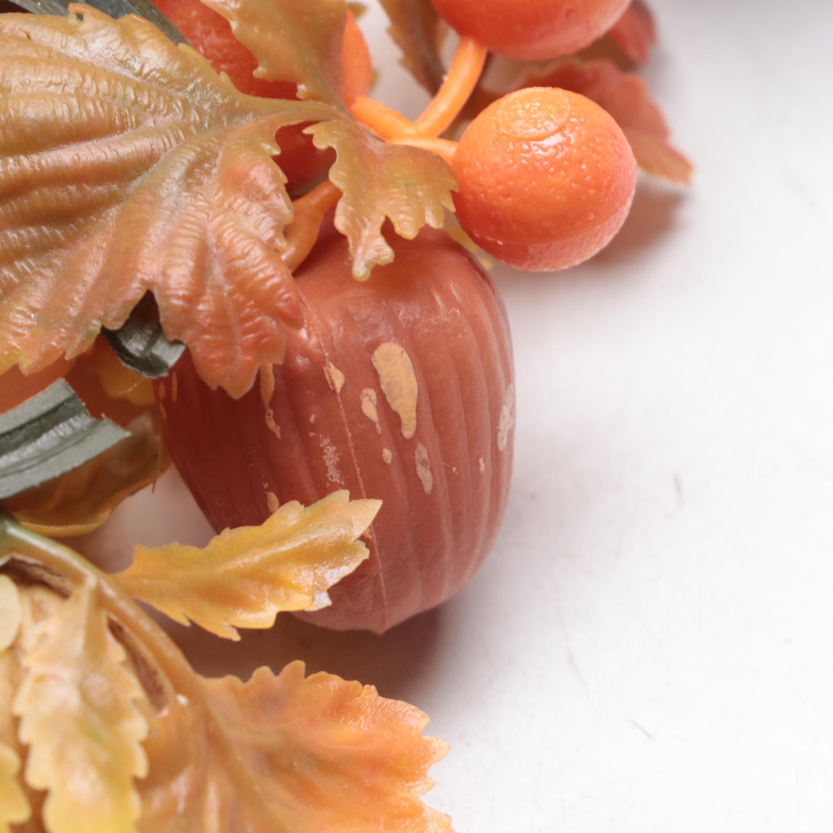 Wooden Turkeys, Ceramic Serving Dish with Other Thanksgiving Table Décor