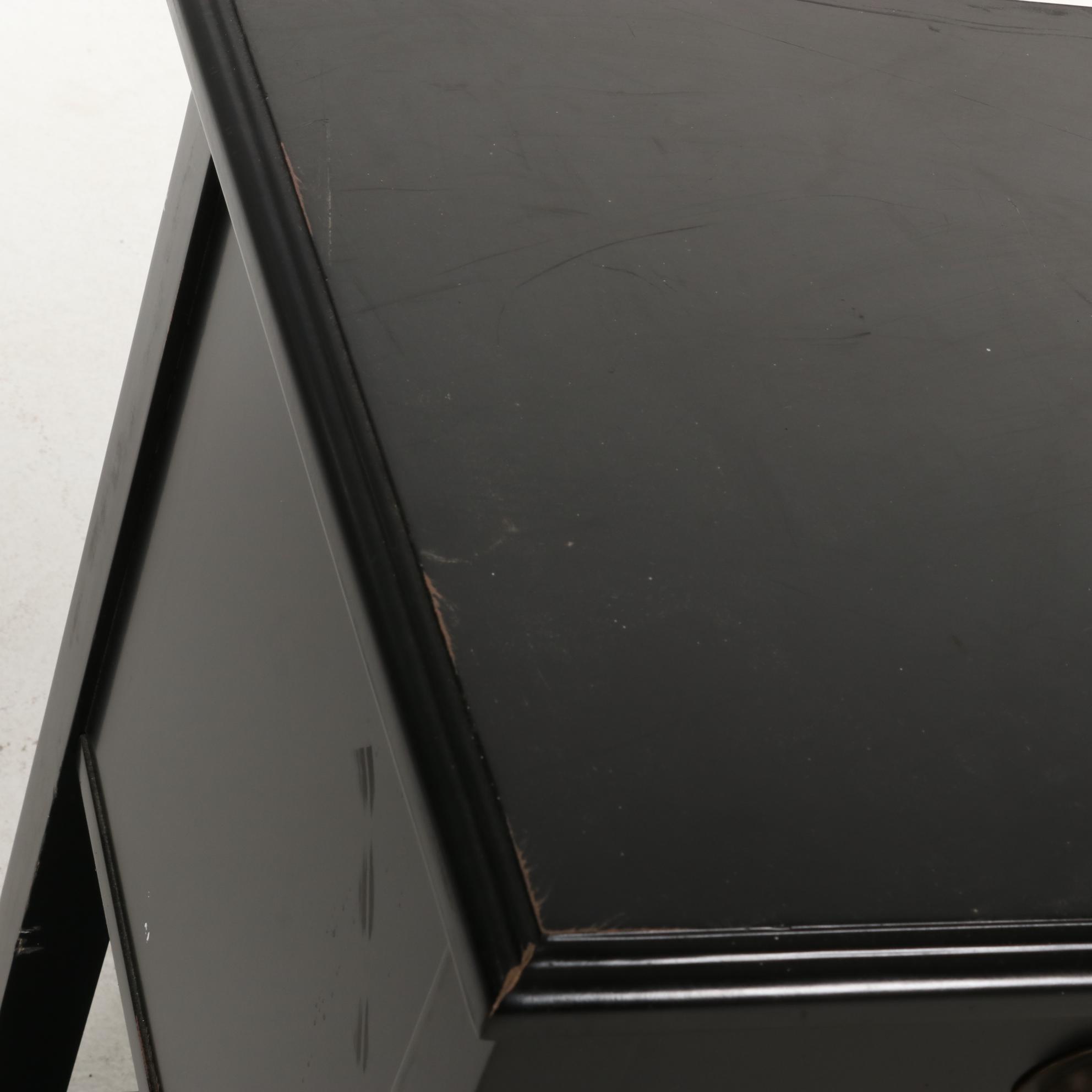 Ameriwood Industries Ebonized Wood Three-Door Console Cabinet