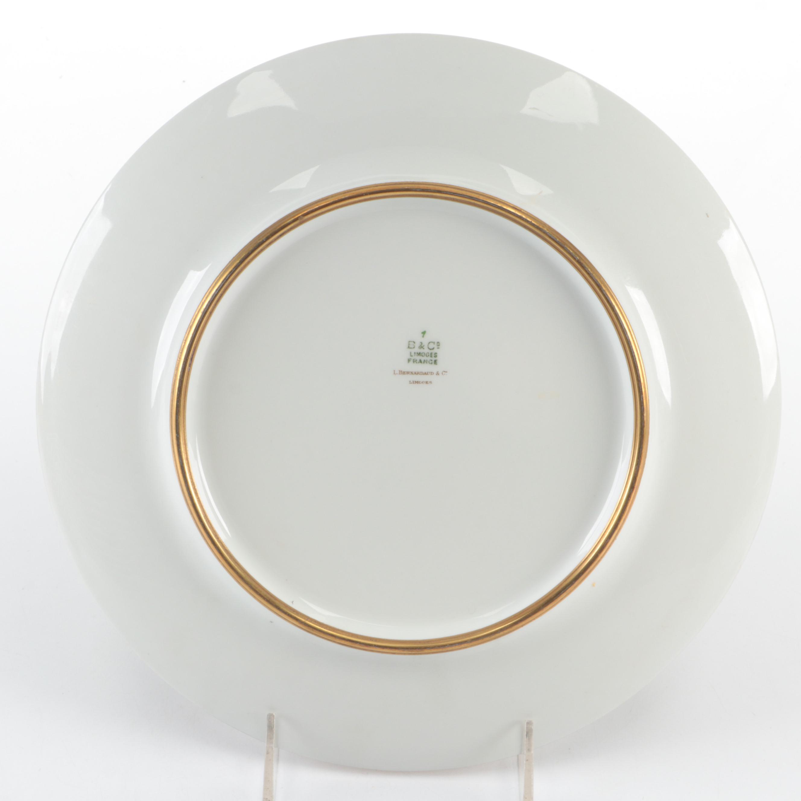 L. Bernardaud & Co. Limoges Porcelain Plates, Early 20th Century
