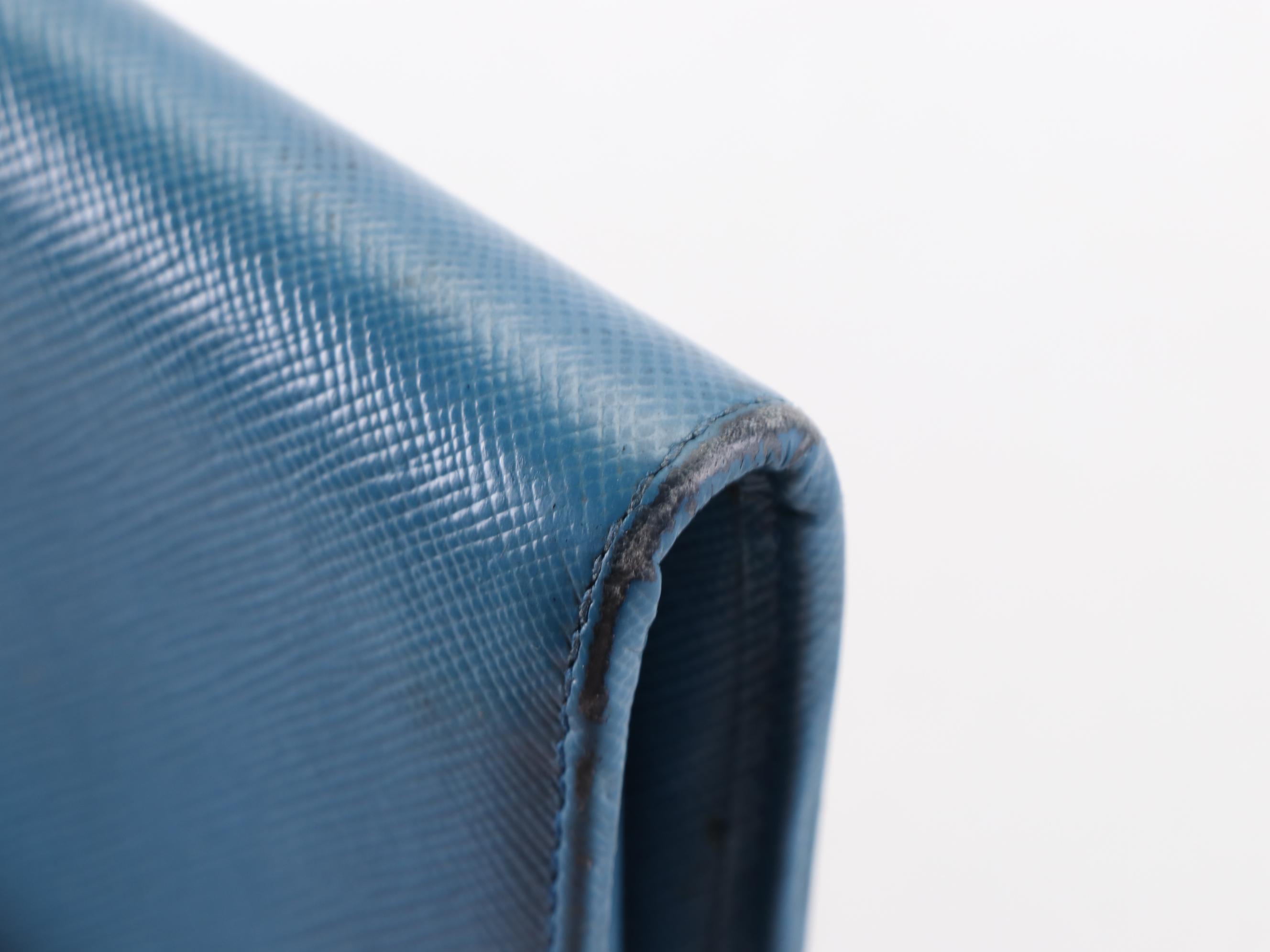 Prada Zipper Wallet in Saffiano Leather