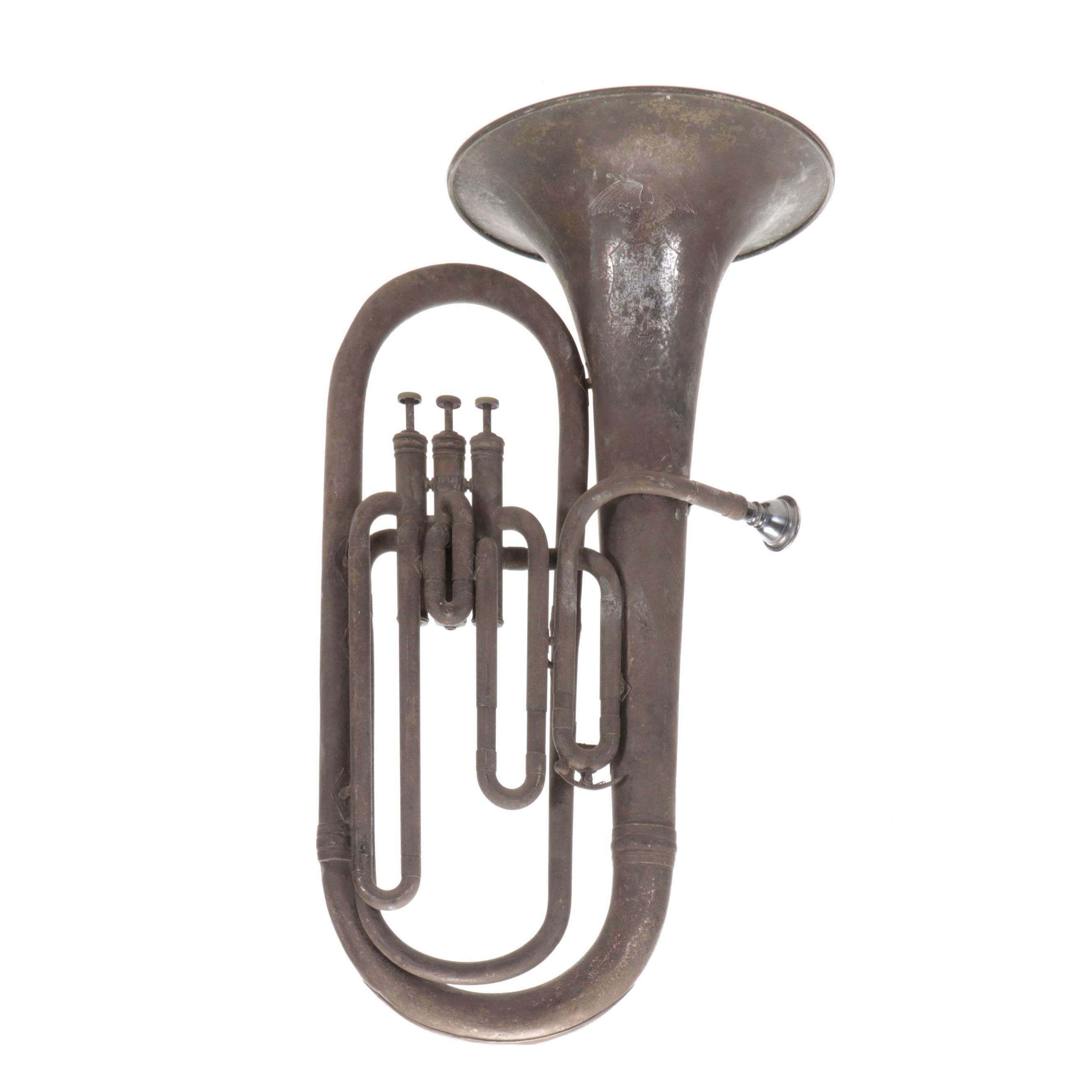 New York Musical Co. Metal Cornet, Late 19th Century
