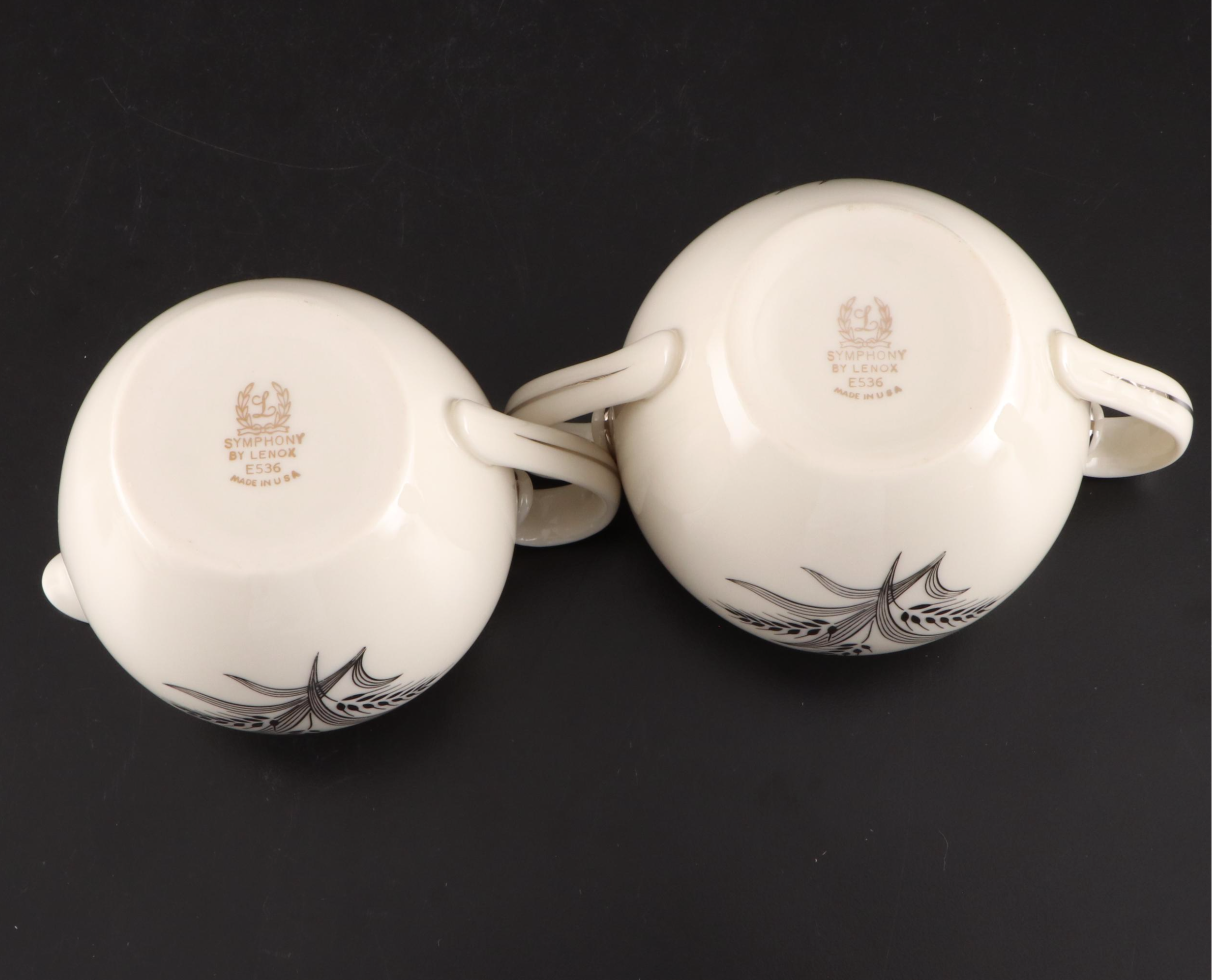 Lenox "Symphony" Porcelain Dinnerware and Candlesticks, 1961–1971