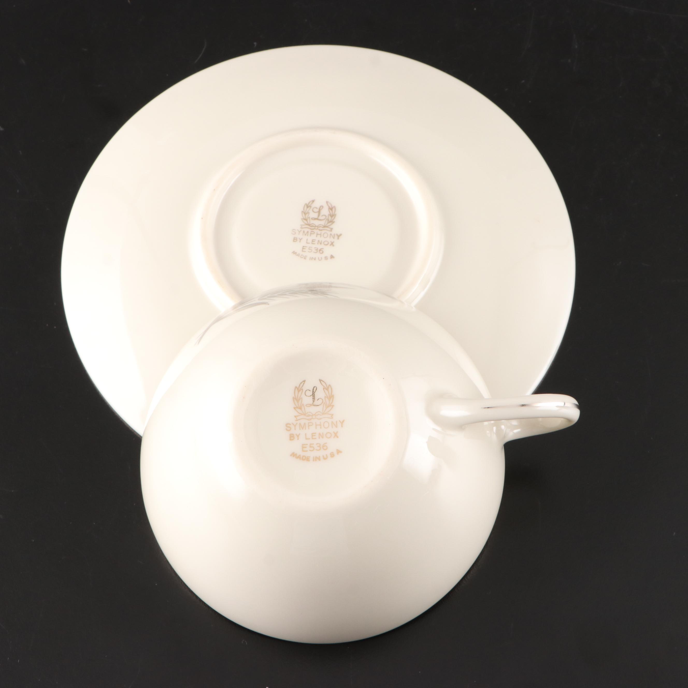 Lenox "Symphony" Porcelain Dinnerware and Candlesticks, 1961–1971