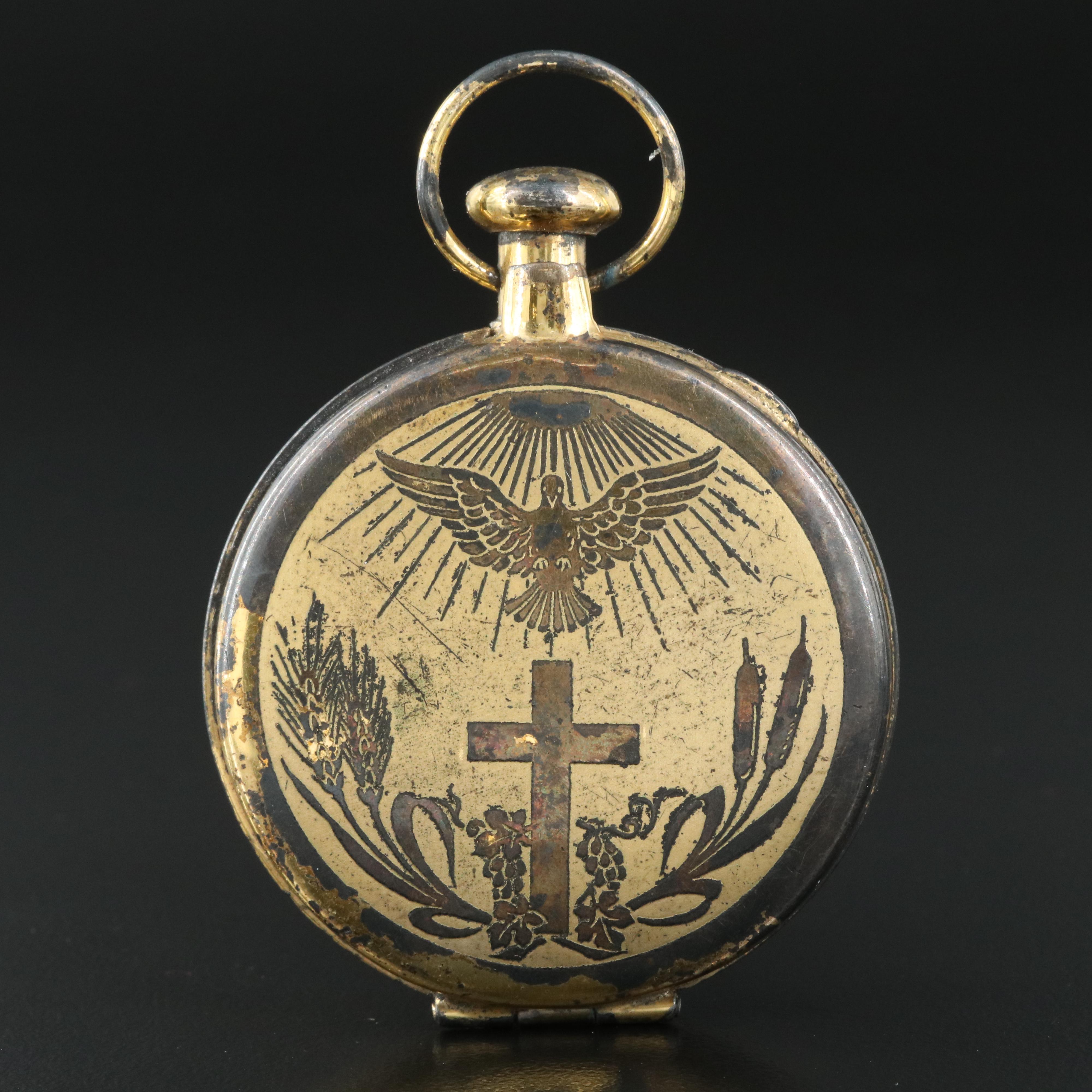 Sterling Vintage Pocket Watch Case