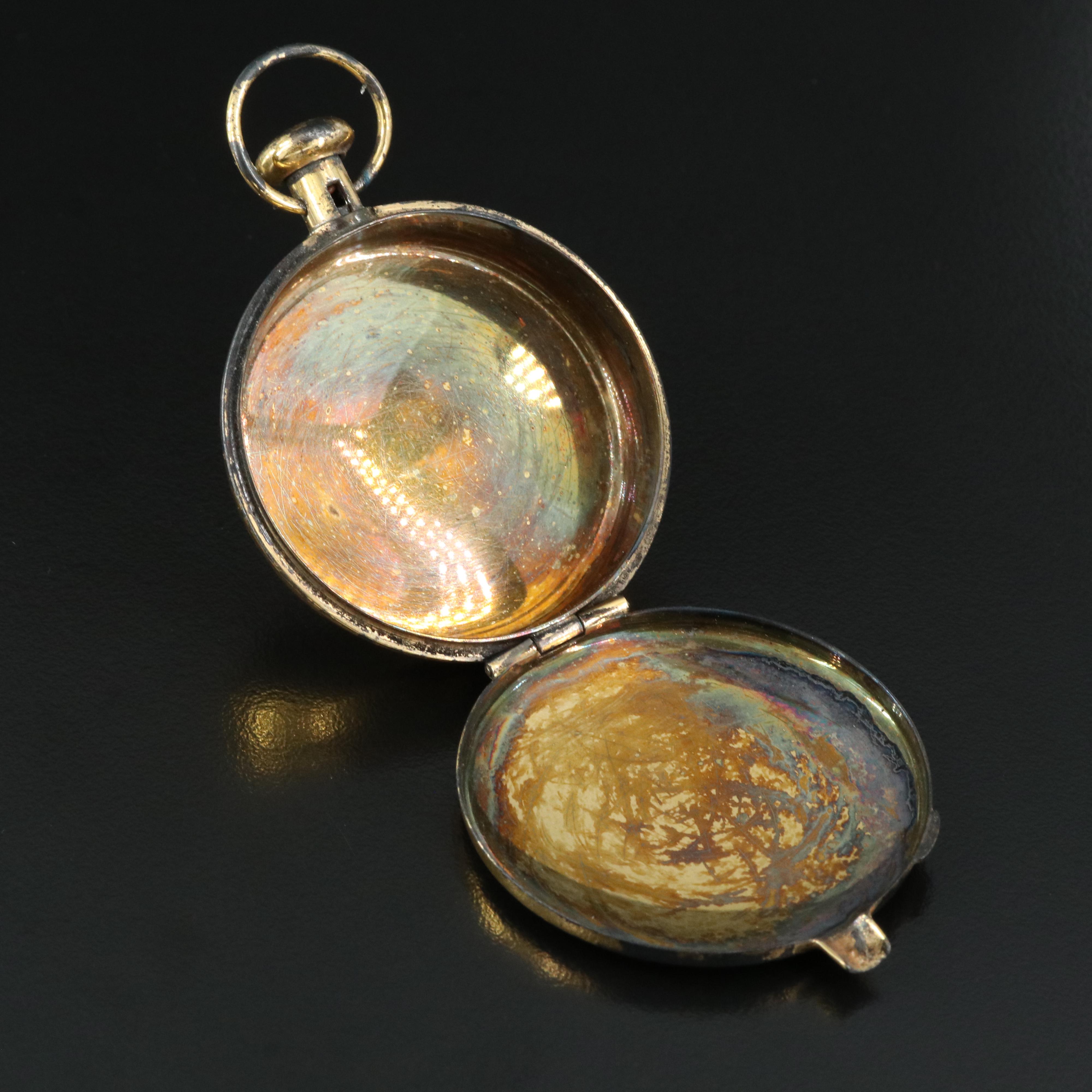 Sterling Vintage Pocket Watch Case