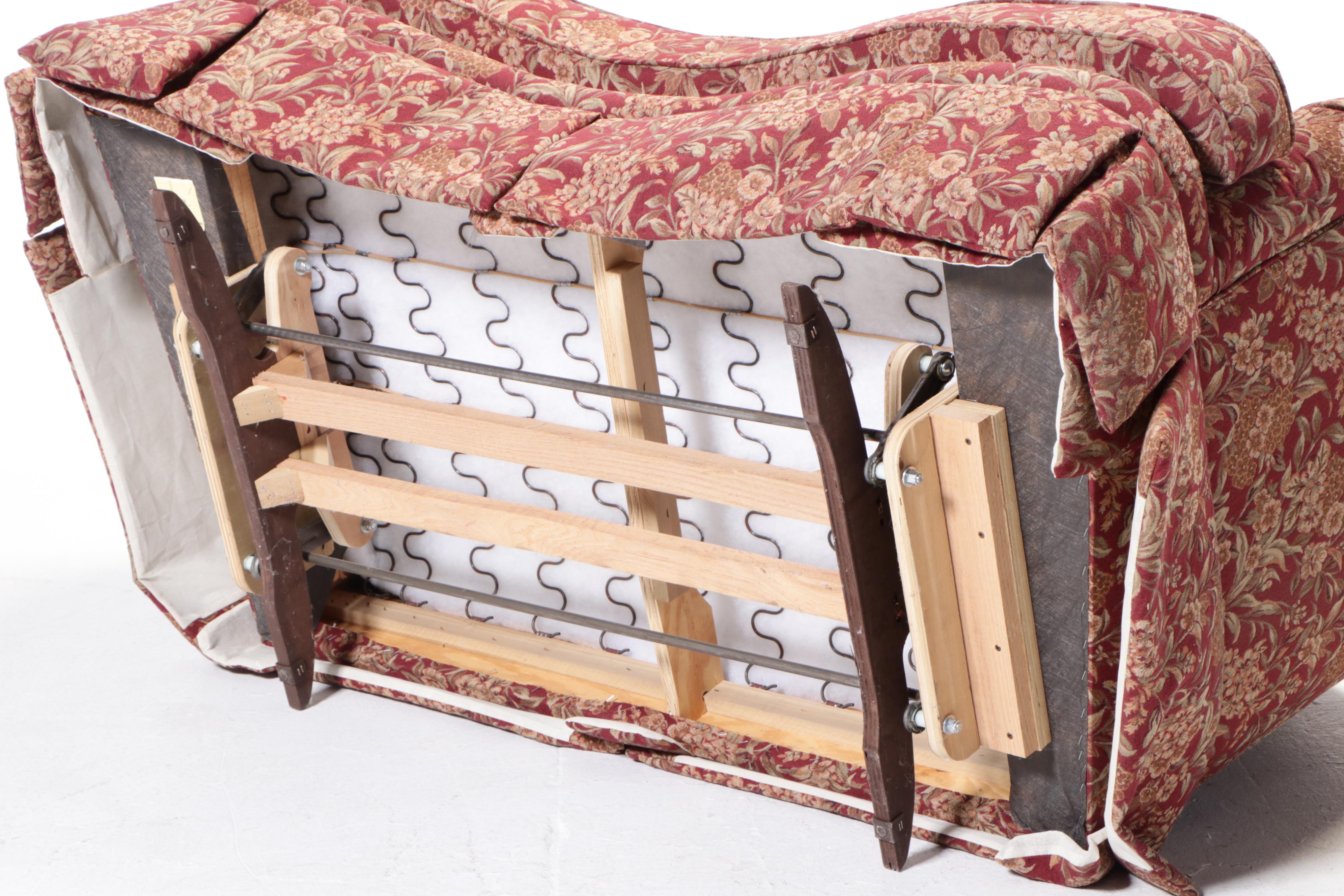 England, Inc. Maybrook Upholstered Curved Loveseat Sofa