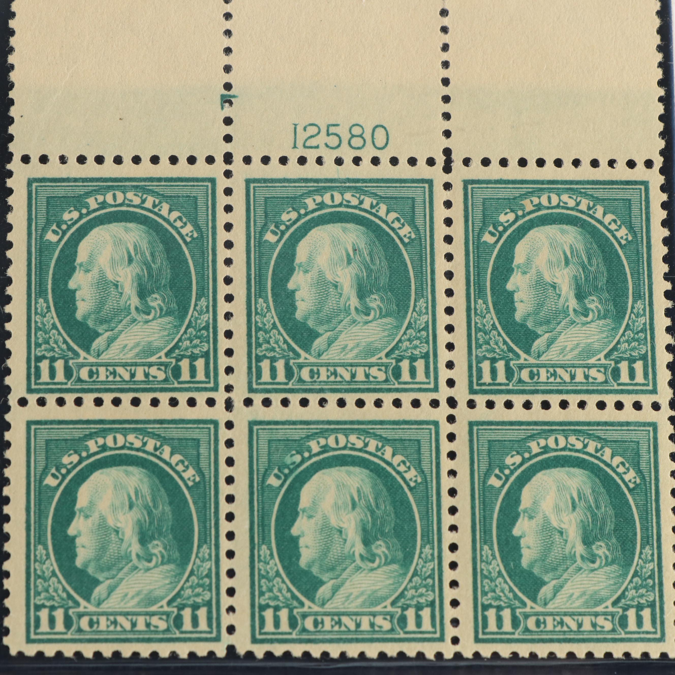 Large Album of U.S. Postage Stamp Plate Blocks, 1900s to 1970s
