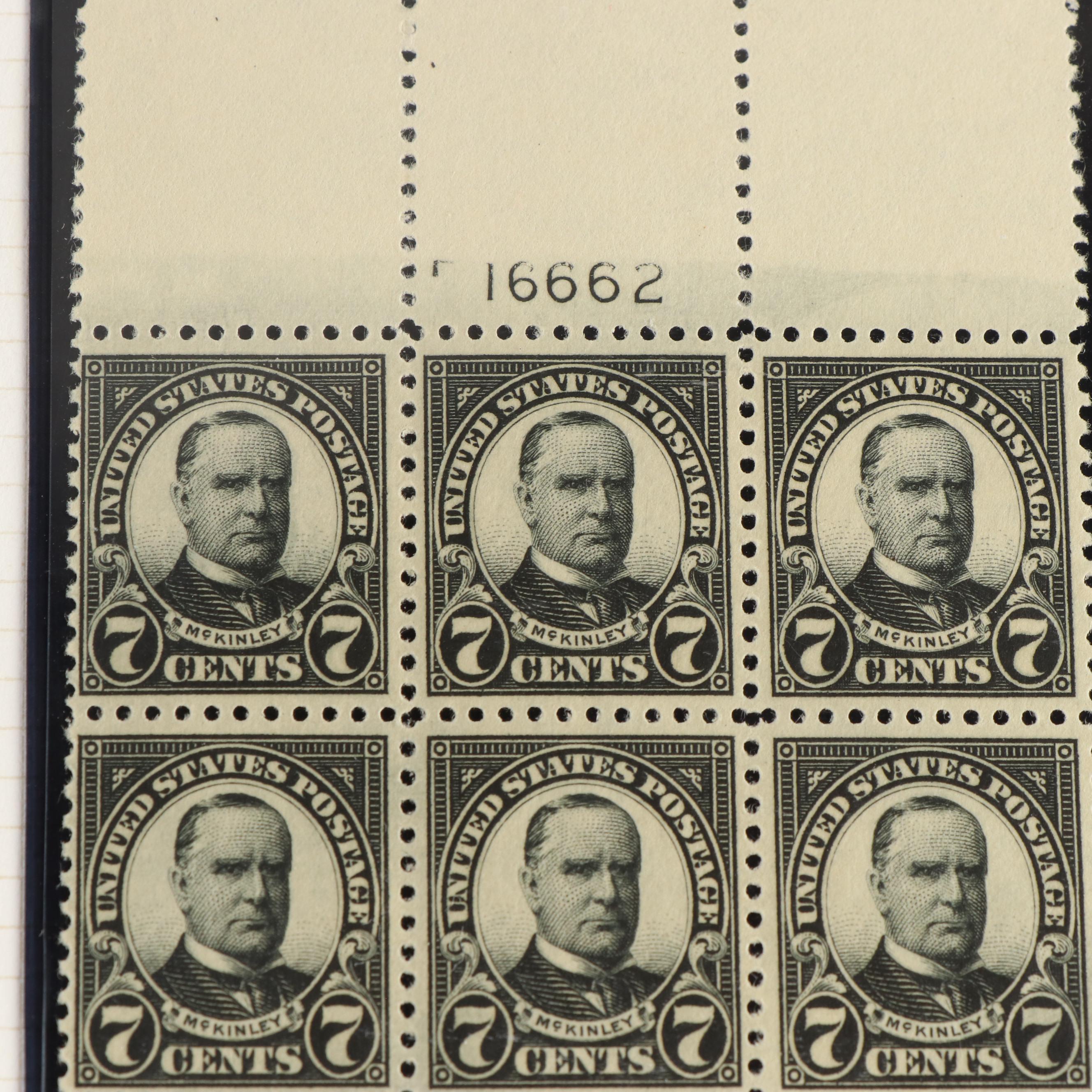 Large Album of U.S. Postage Stamp Plate Blocks, 1900s to 1970s
