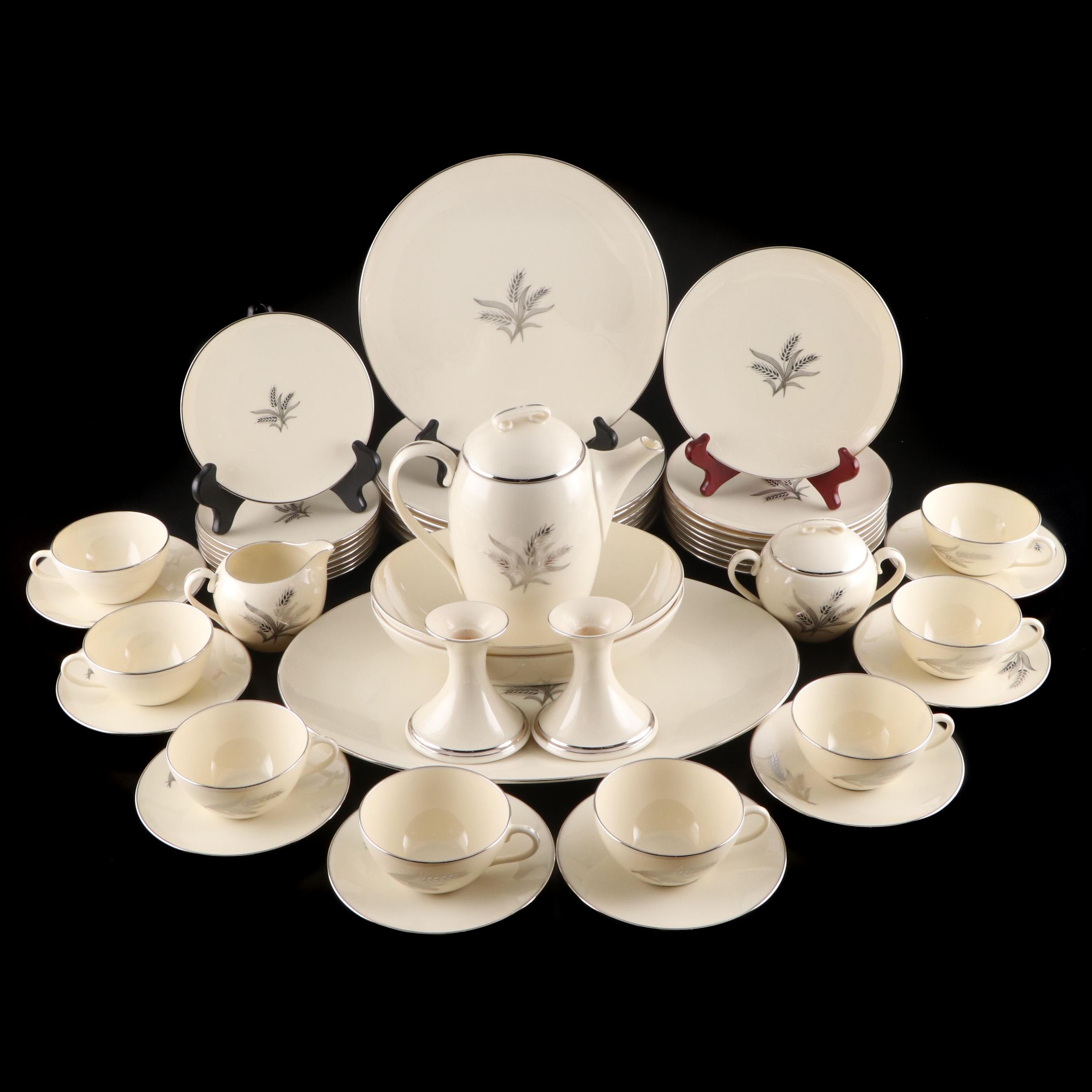 Lenox "Symphony" Porcelain Dinnerware and Candlesticks, 1961–1971