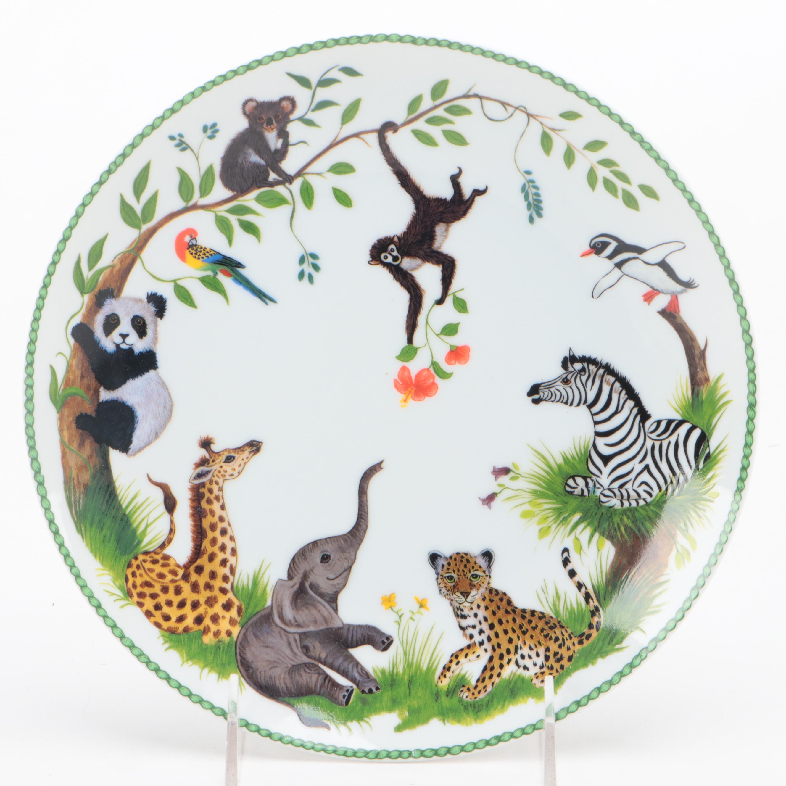 Lynn Chase Designs "Jungle Party" Porcelain Children's Dinnerware