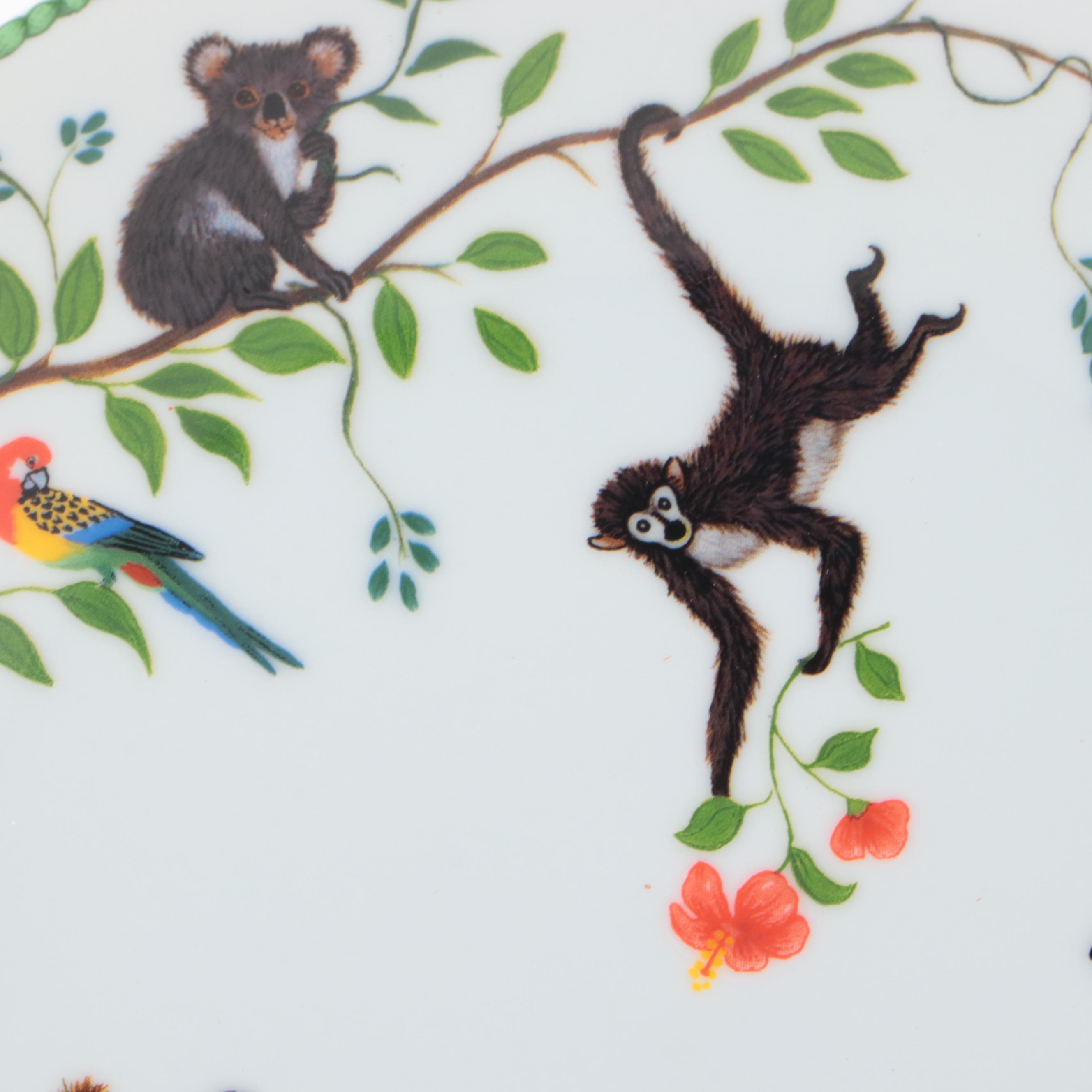 Lynn Chase Designs "Jungle Party" Porcelain Children's Dinnerware