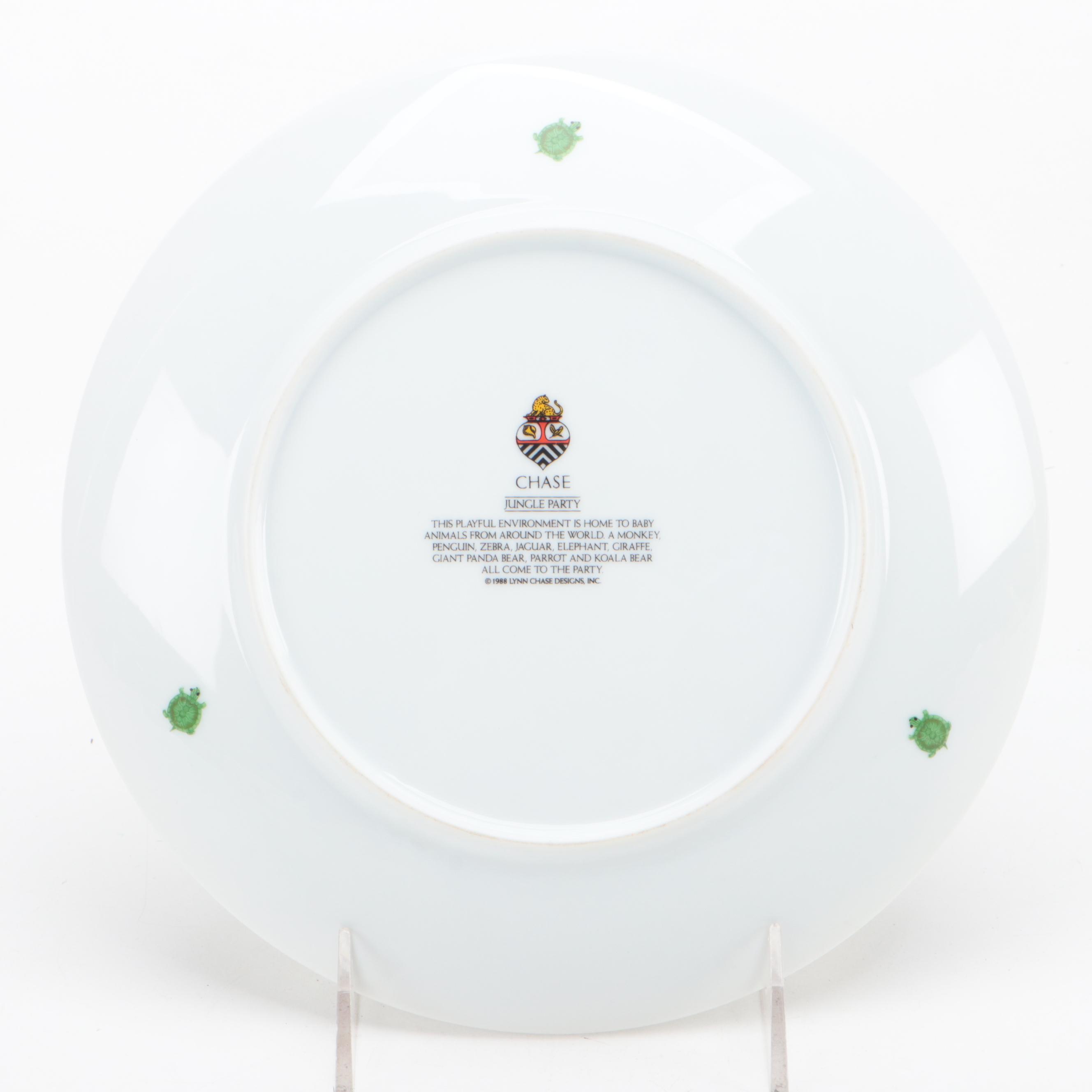 Lynn Chase Designs "Jungle Party" Porcelain Children's Dinnerware