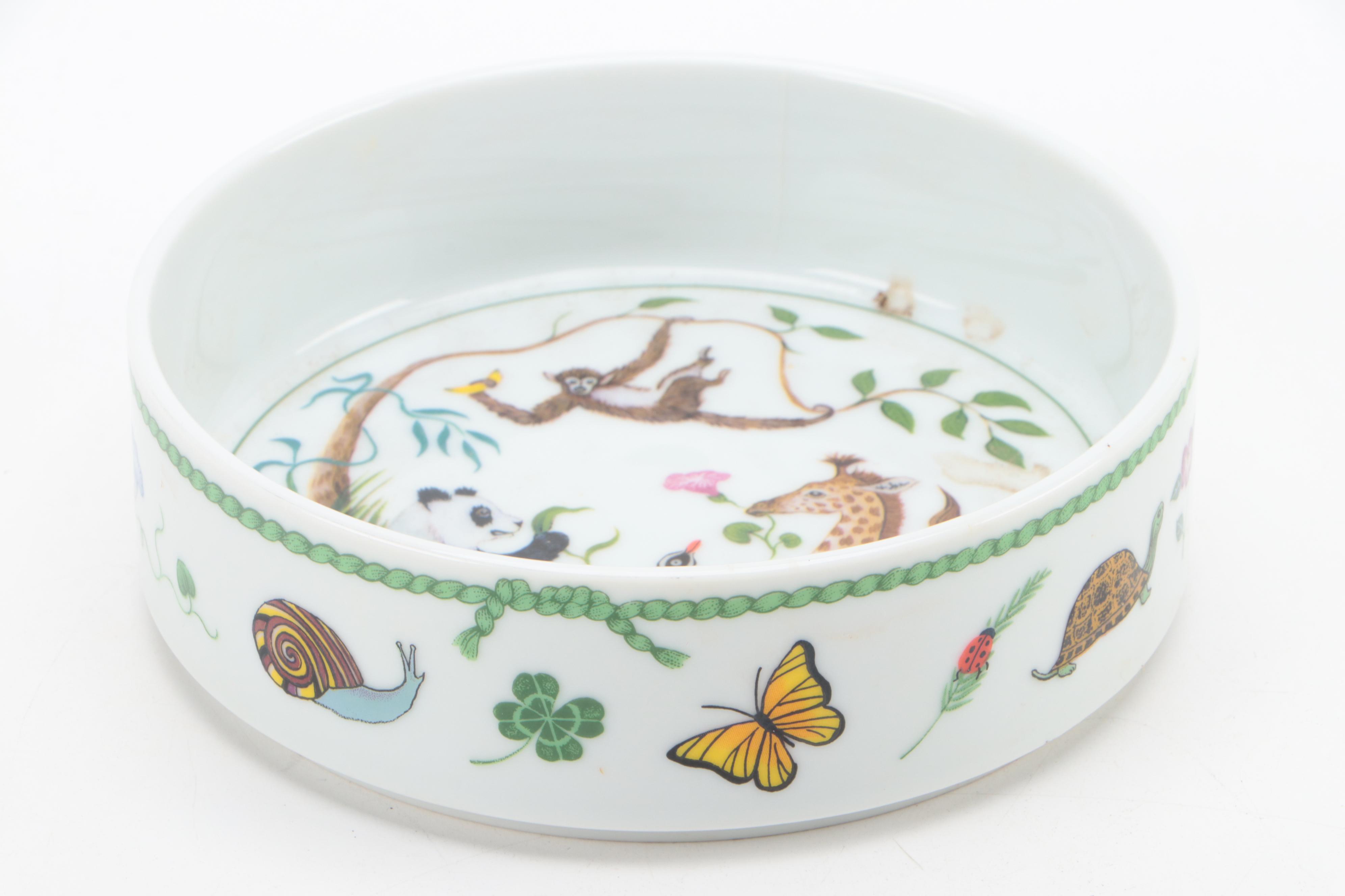 Lynn Chase Designs "Jungle Party" Porcelain Children's Dinnerware