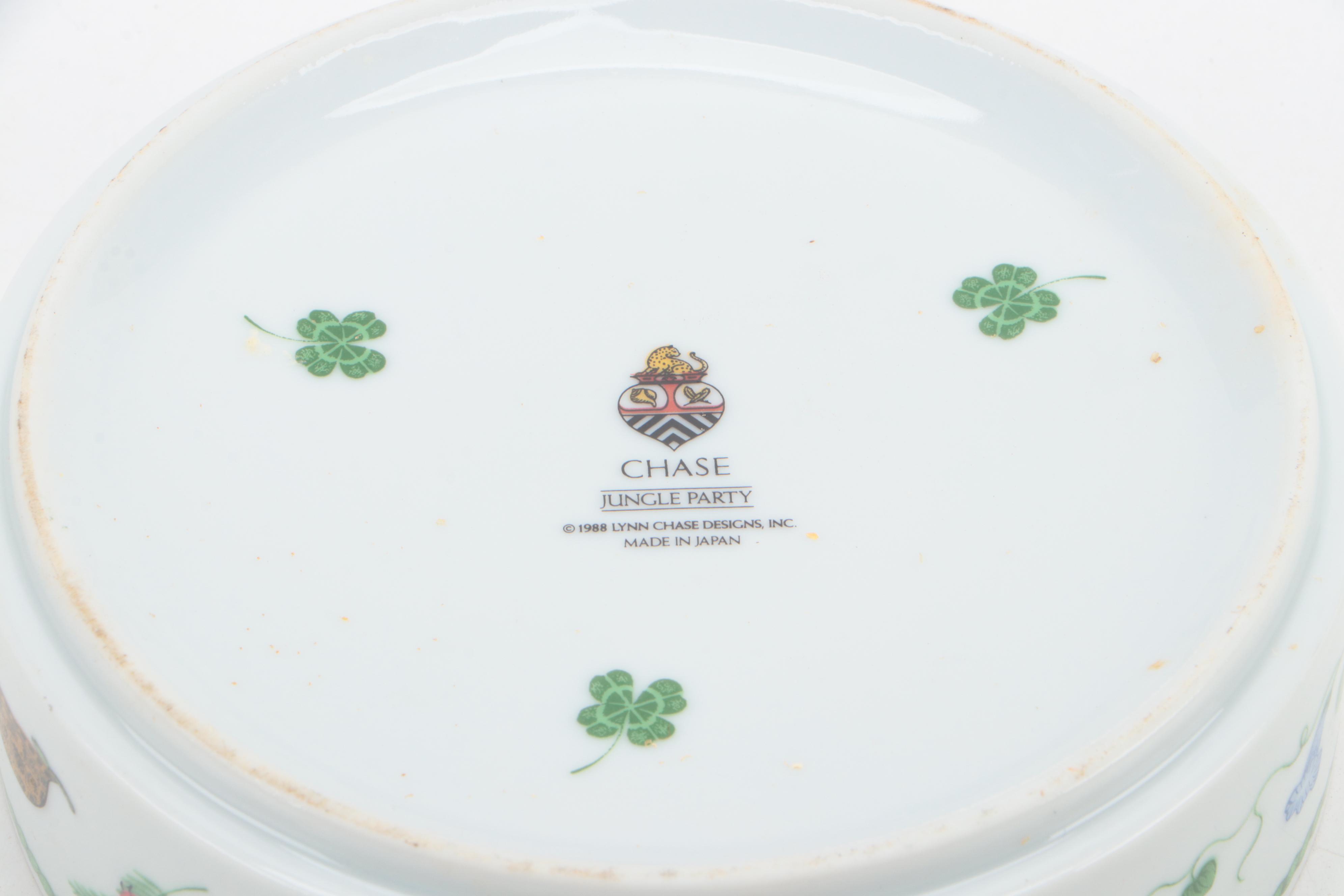 Lynn Chase Designs "Jungle Party" Porcelain Children's Dinnerware