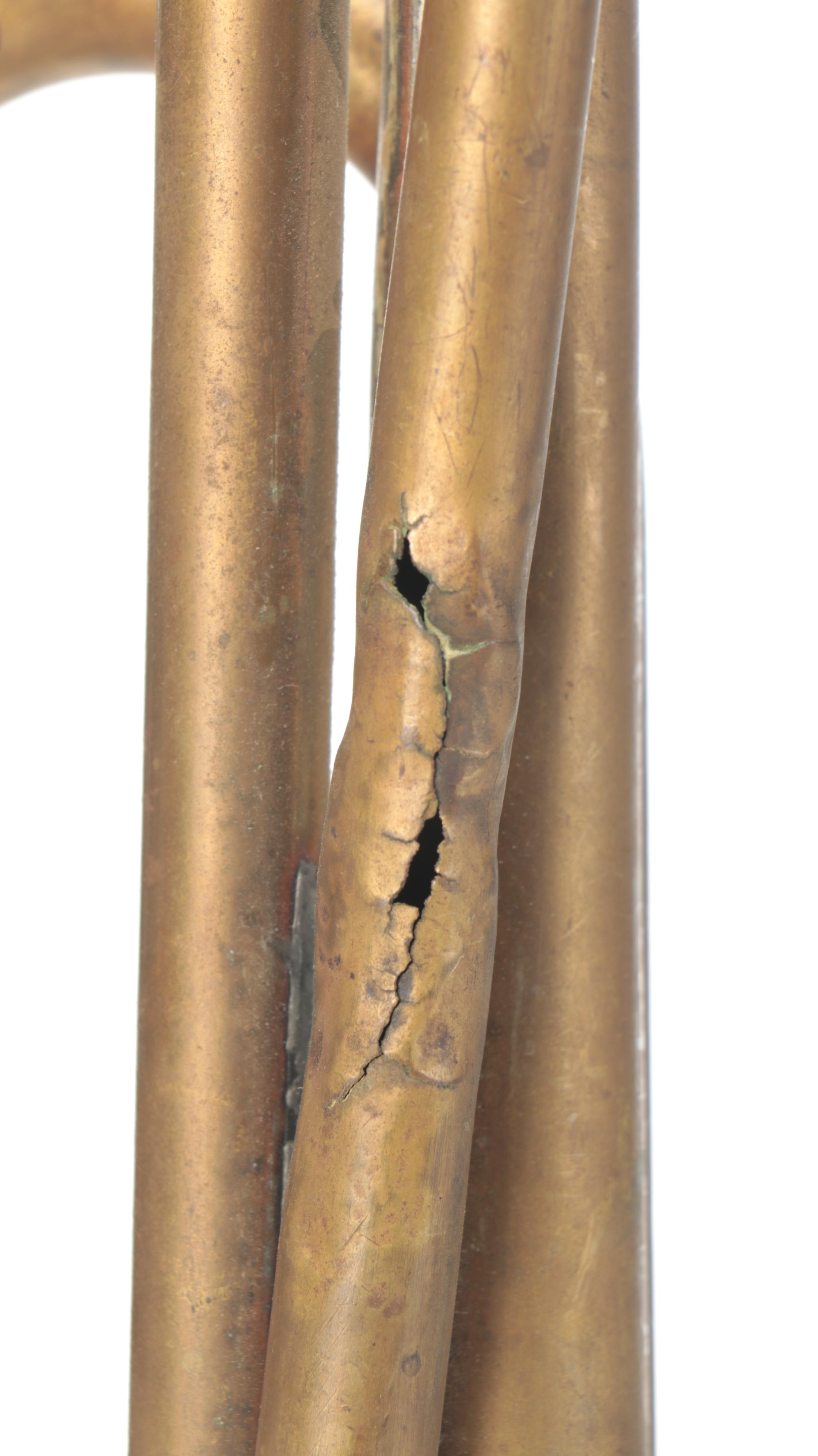 WWI U.S. Navy Bugle with Weymann Keystone State G/D Tenor Bugle