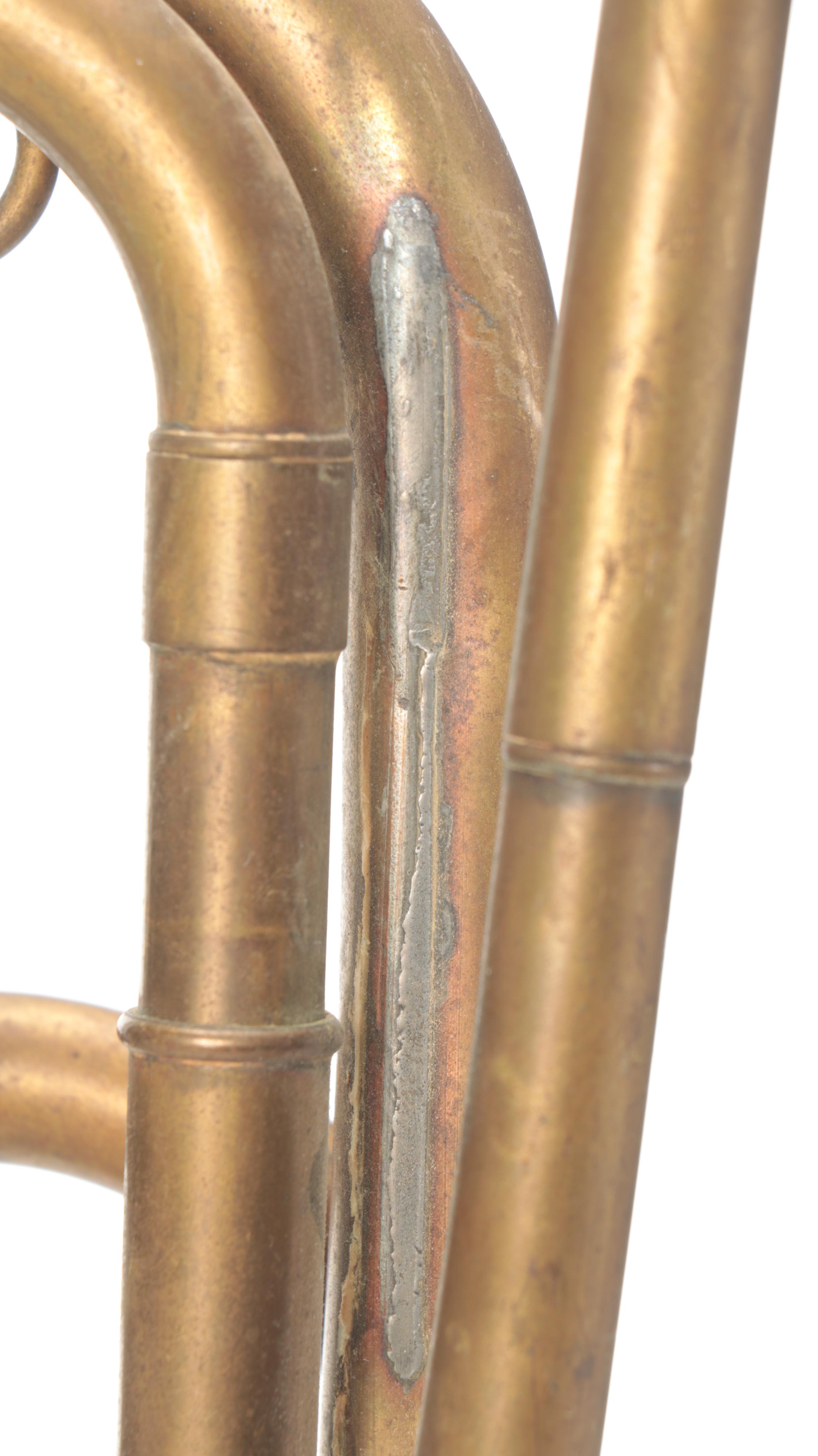 WWI U.S. Navy Bugle with Weymann Keystone State G/D Tenor Bugle