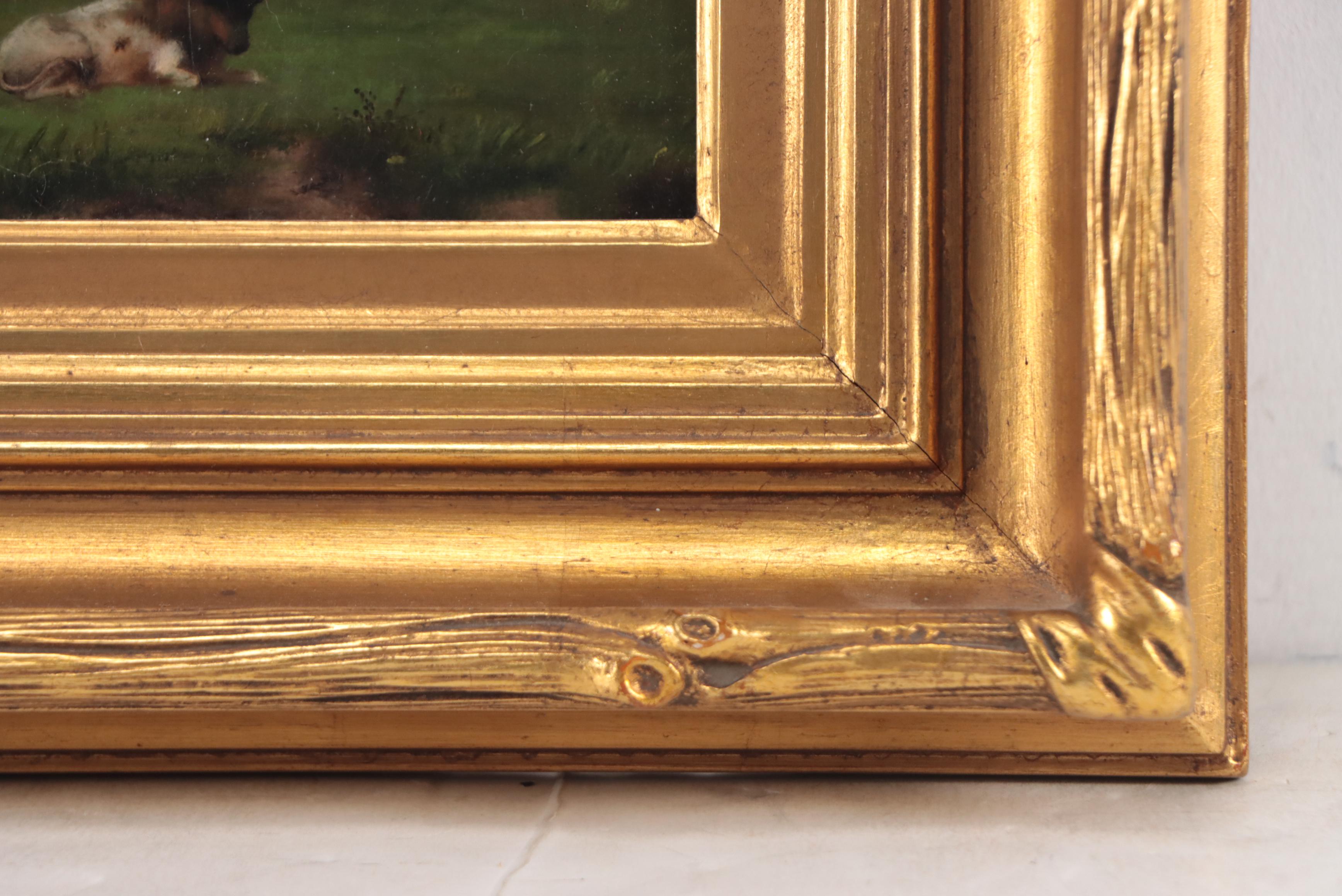 Pastoral Landscape Oil Painting, Circa 1895