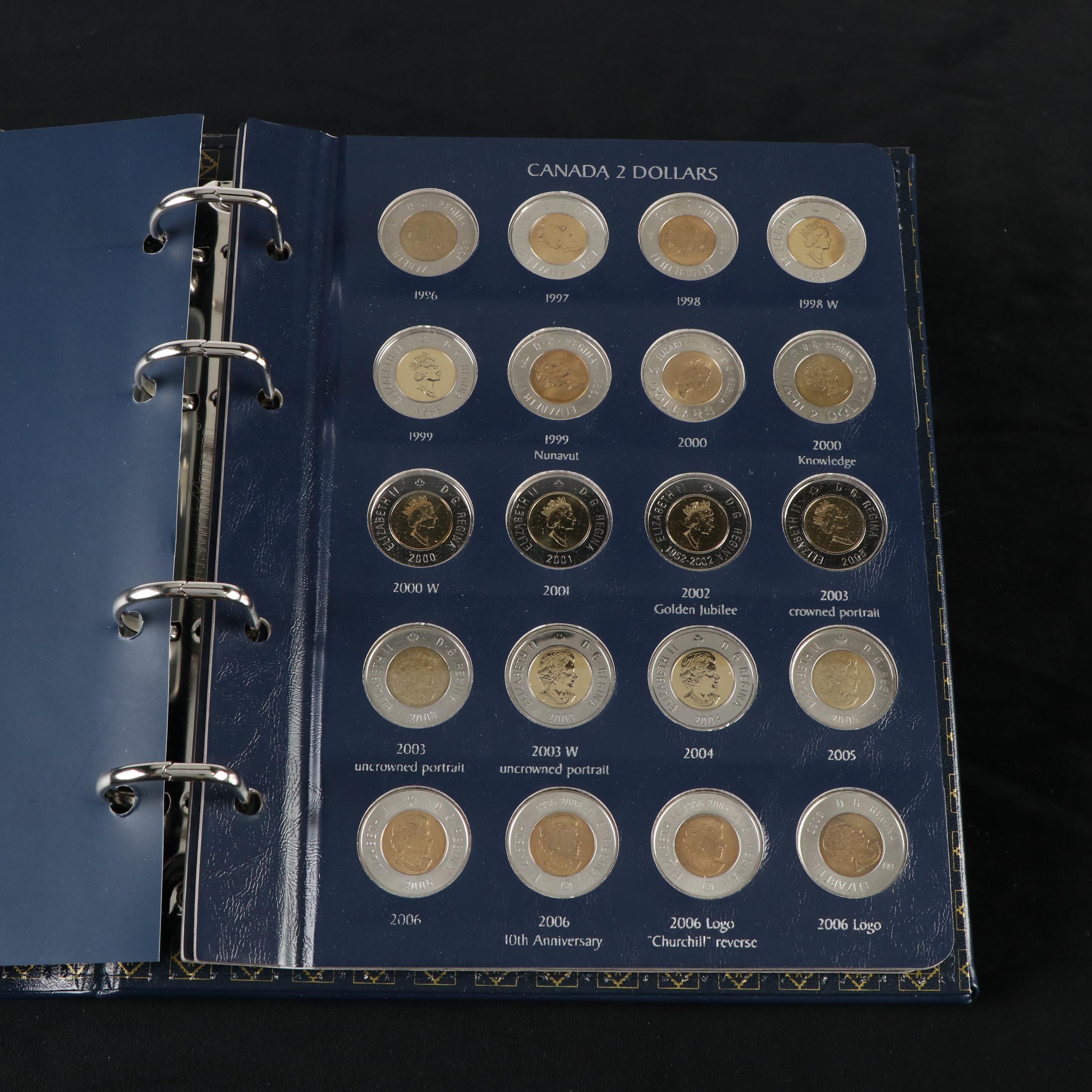 Two Binders of Canadian Coins EBTH