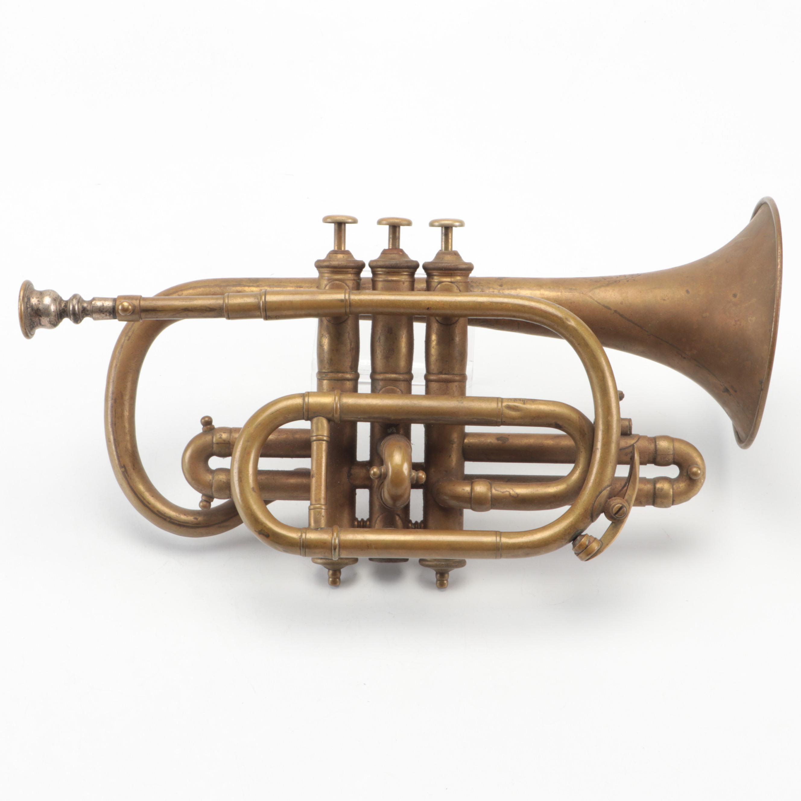 J.W. Pepper Bb "Imported Model" Cornet, circa 1890s