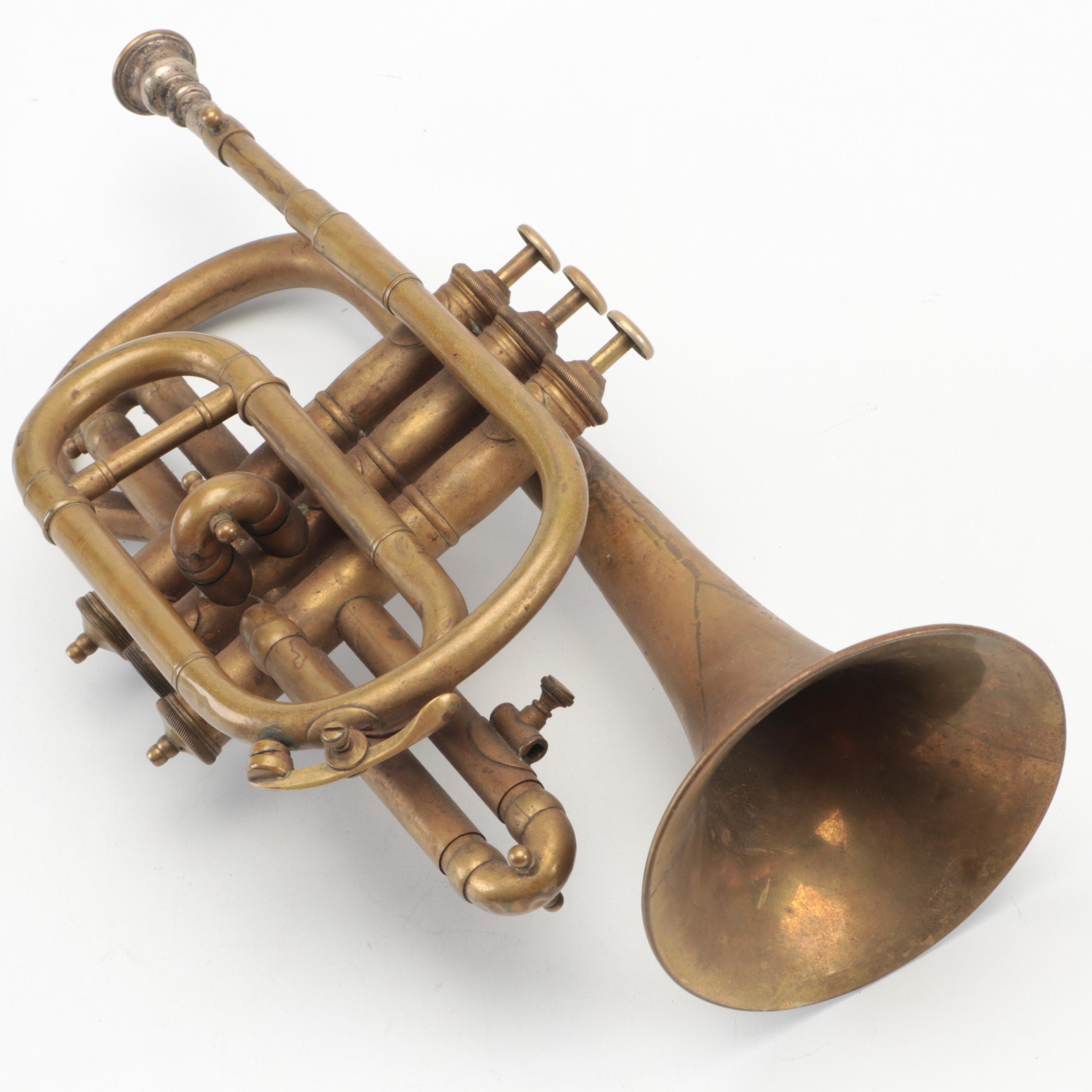 J.W. Pepper Bb "Imported Model" Cornet, circa 1890s